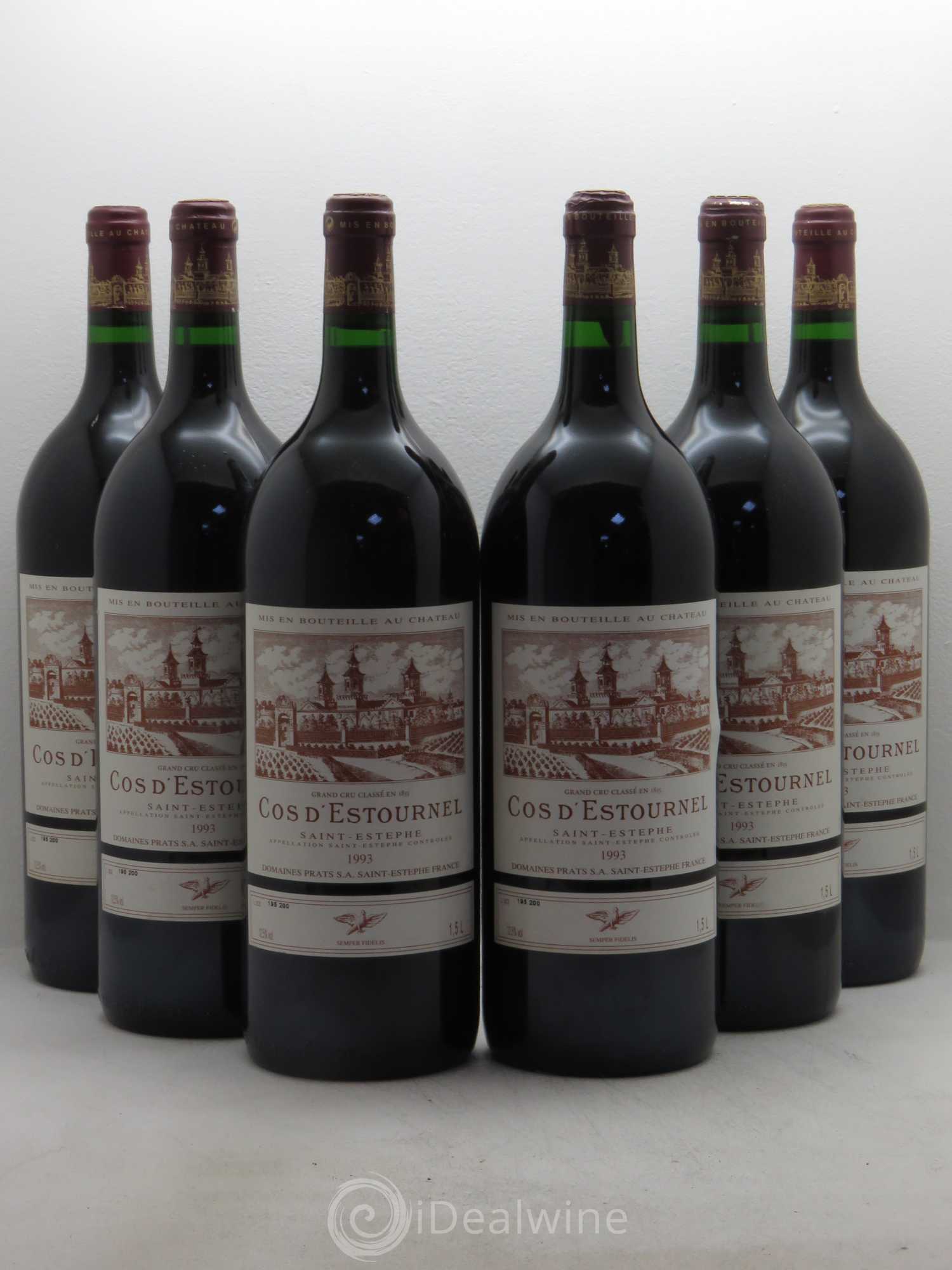 Cos d'Estournel 2ème Grand Cru Classé 1993 - Lot de 6 magnums - 0