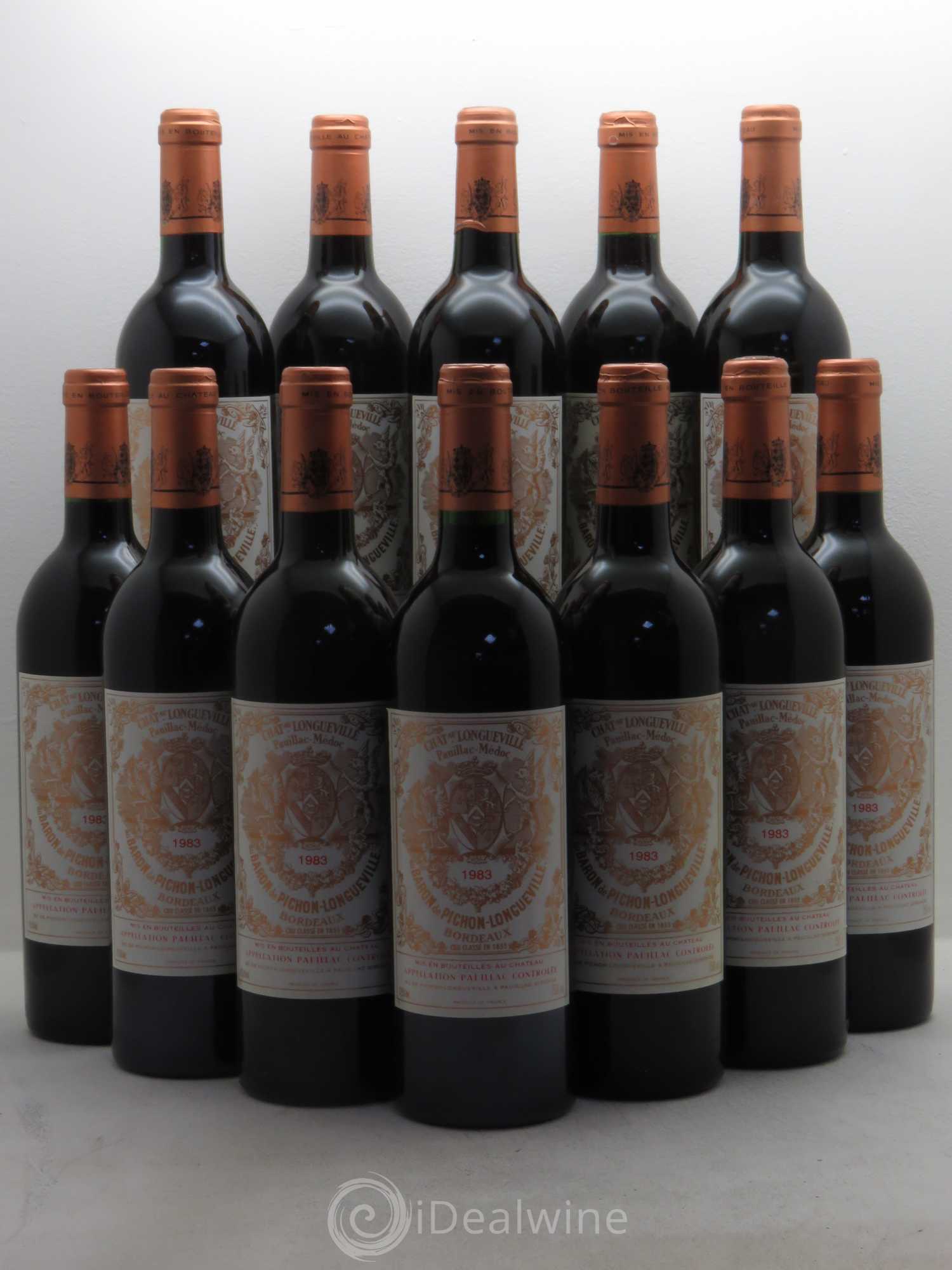 Pichon Longueville Baron 2ème Grand Cru Classé 1983 - Lot de 12 bouteilles - 0