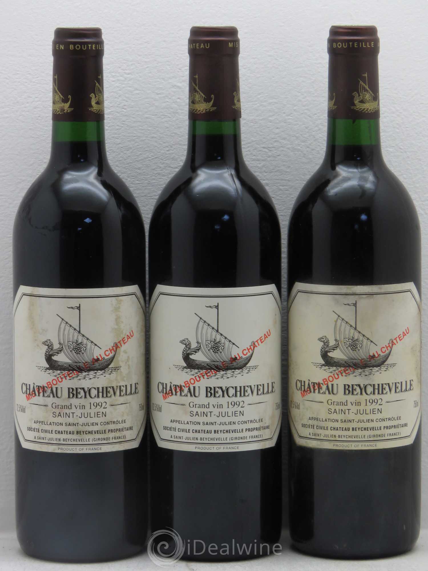 Château Beychevelle 4ème Grand Cru Classé 1992 - Lot de 12 bouteilles - 2
