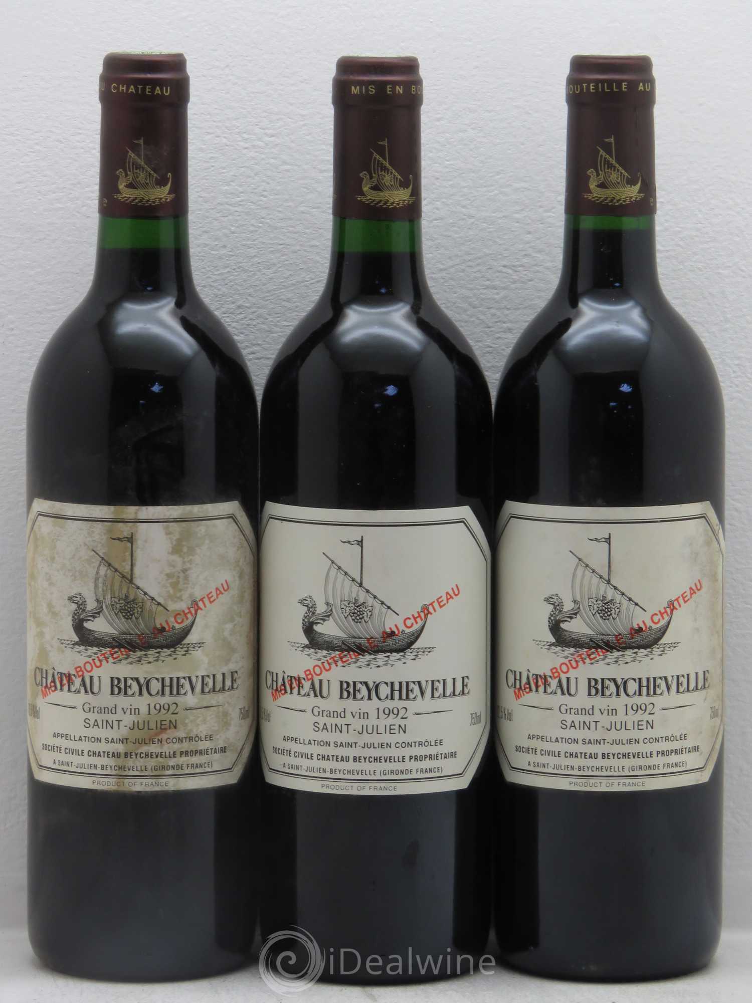 Château Beychevelle 4ème Grand Cru Classé 1992 - Lot de 12 bouteilles - 3