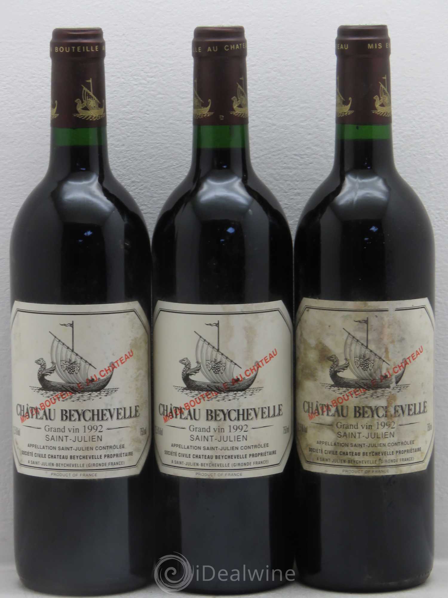 Château Beychevelle 4ème Grand Cru Classé 1992 - Lot de 12 bouteilles - 4
