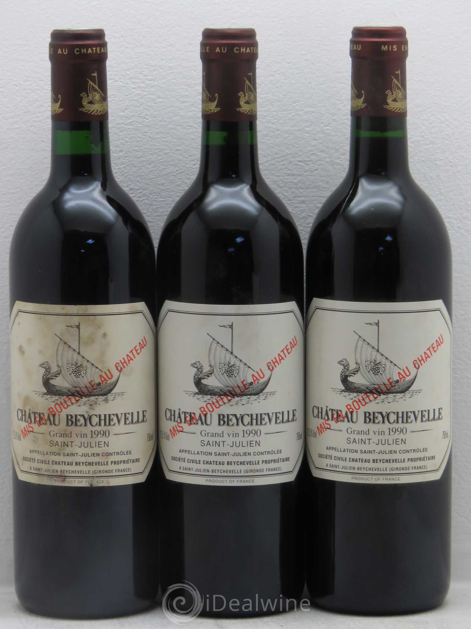 Château Beychevelle 4ème Grand Cru Classé 1990 - Lot de 12 bouteilles - 3