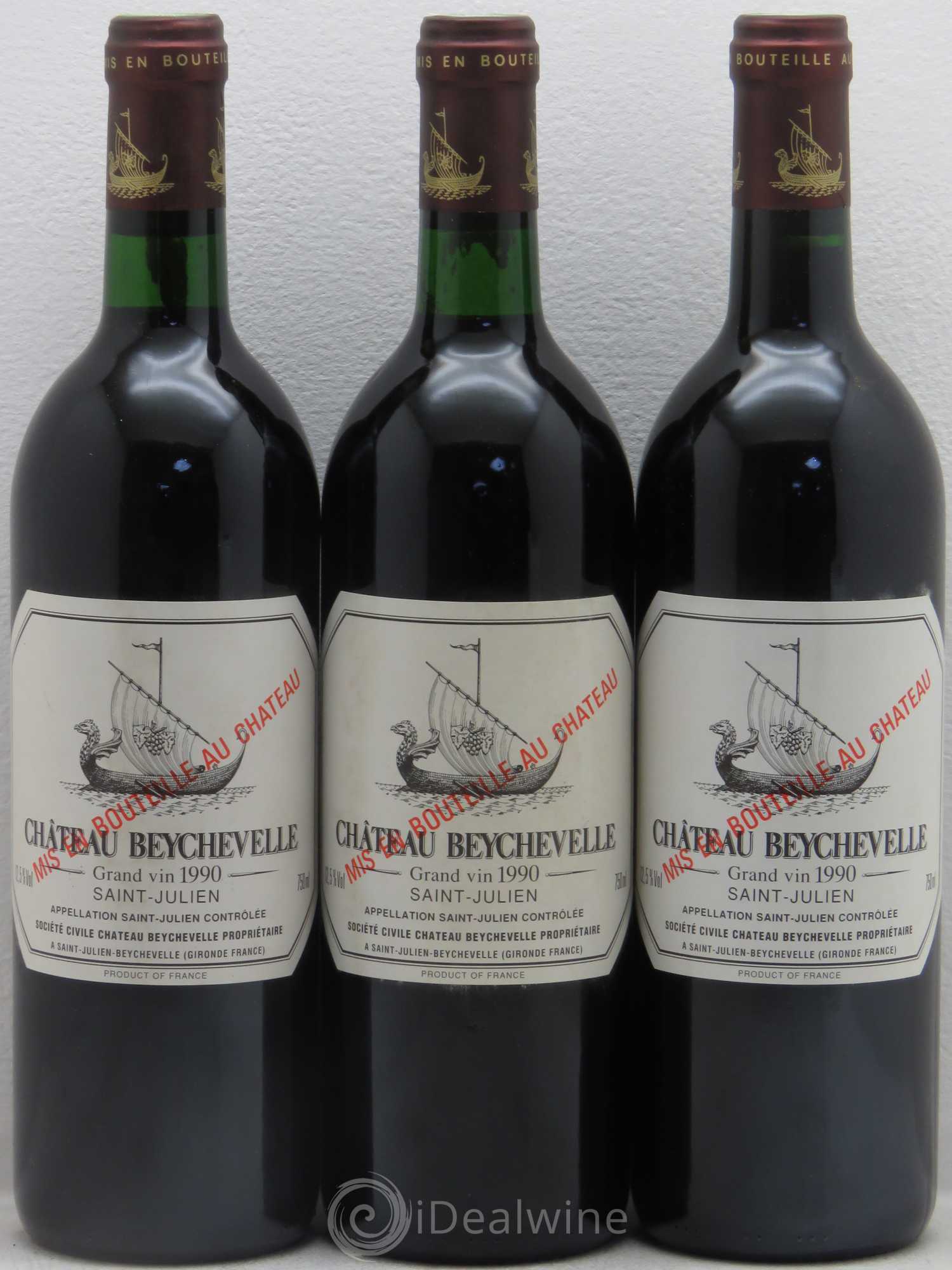 Château Beychevelle 4ème Grand Cru Classé 1990 - Lot de 12 bouteilles - 4