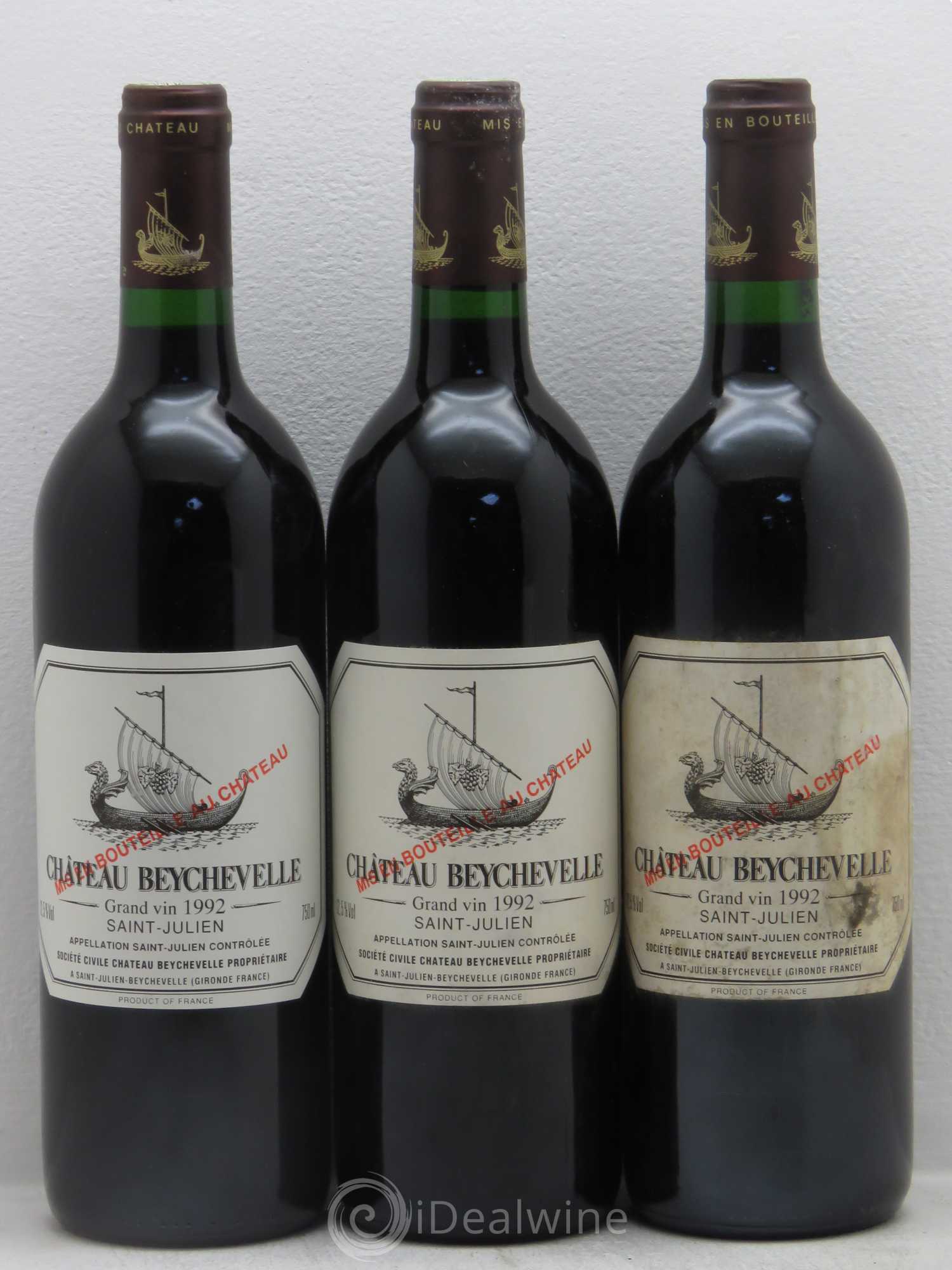 Château Beychevelle 4ème Grand Cru Classé 1992 - Lot de 12 bouteilles - 1