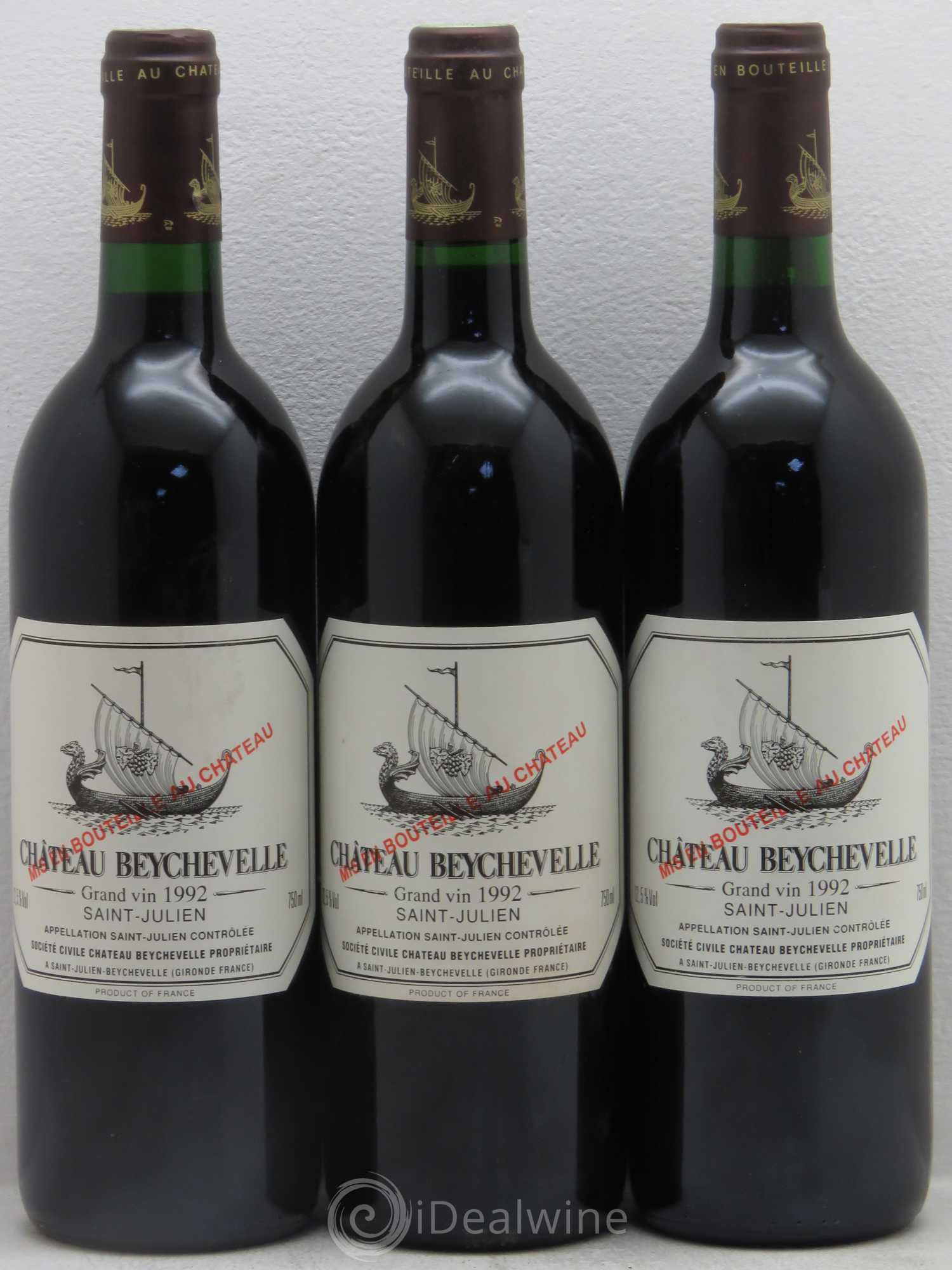 Château Beychevelle 4ème Grand Cru Classé 1992 - Lot de 12 bouteilles - 2