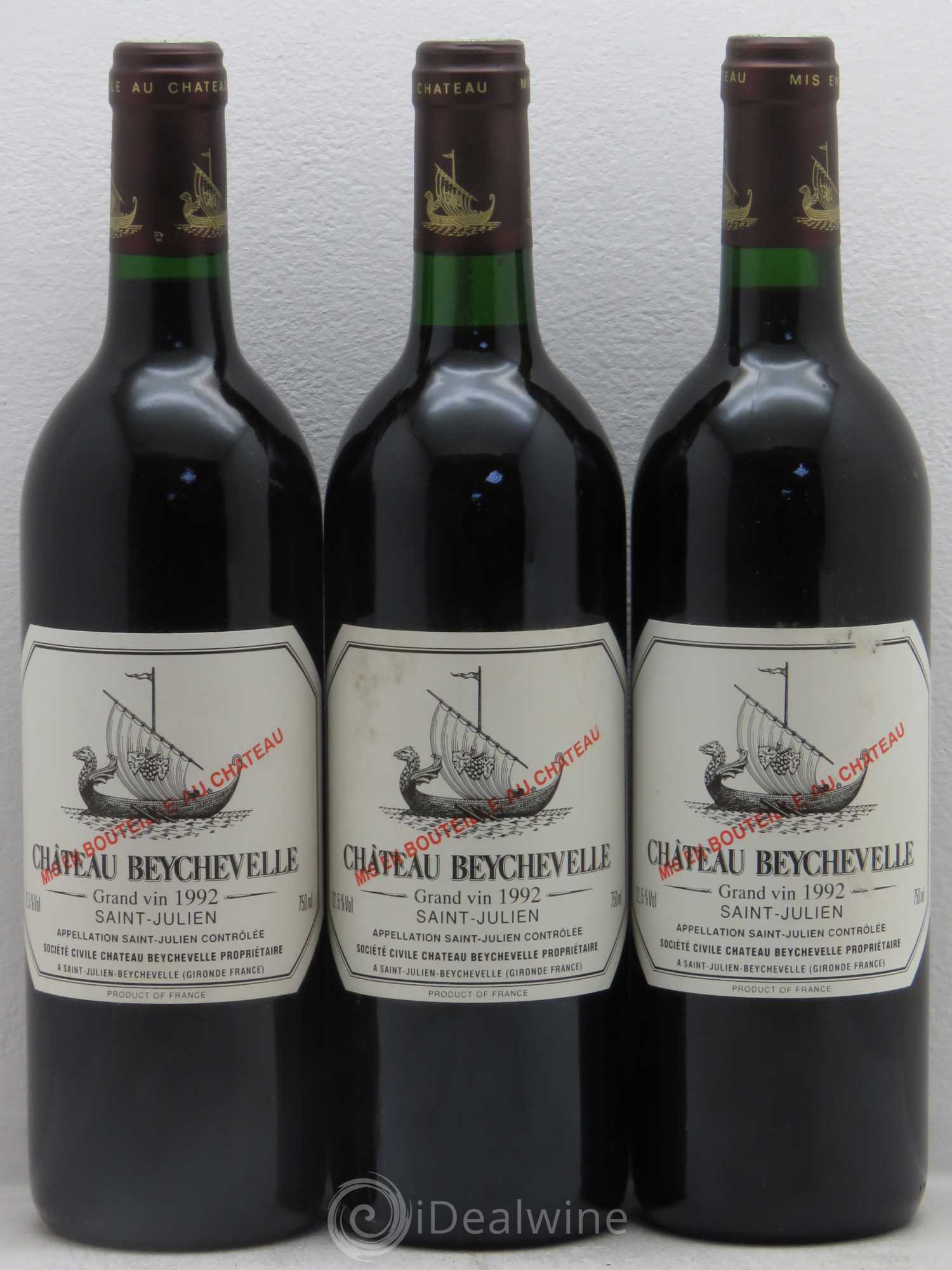 Château Beychevelle 4ème Grand Cru Classé 1992 - Lot de 12 bouteilles - 3