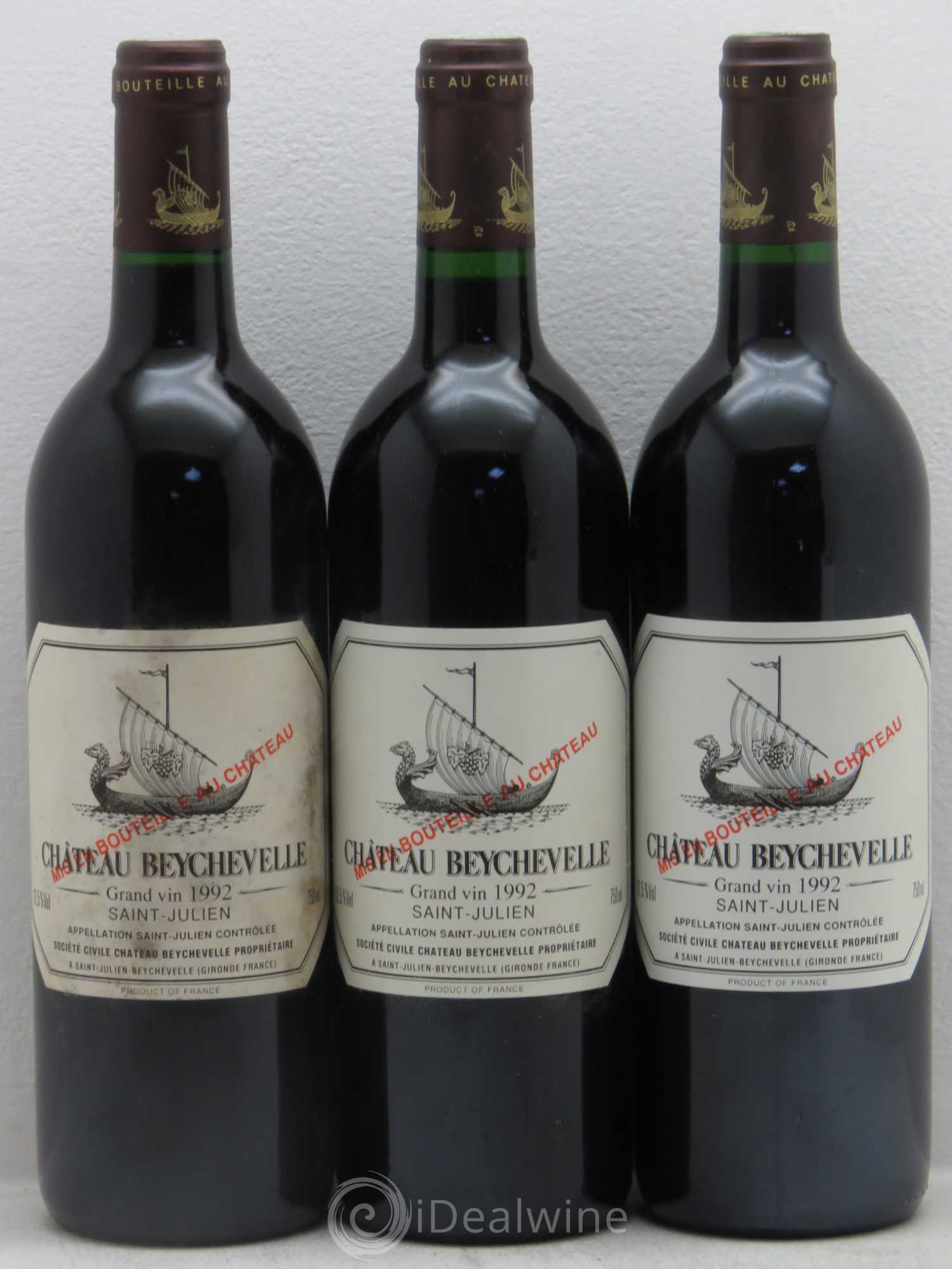 Château Beychevelle 4ème Grand Cru Classé 1992 - Lot de 12 bouteilles - 4