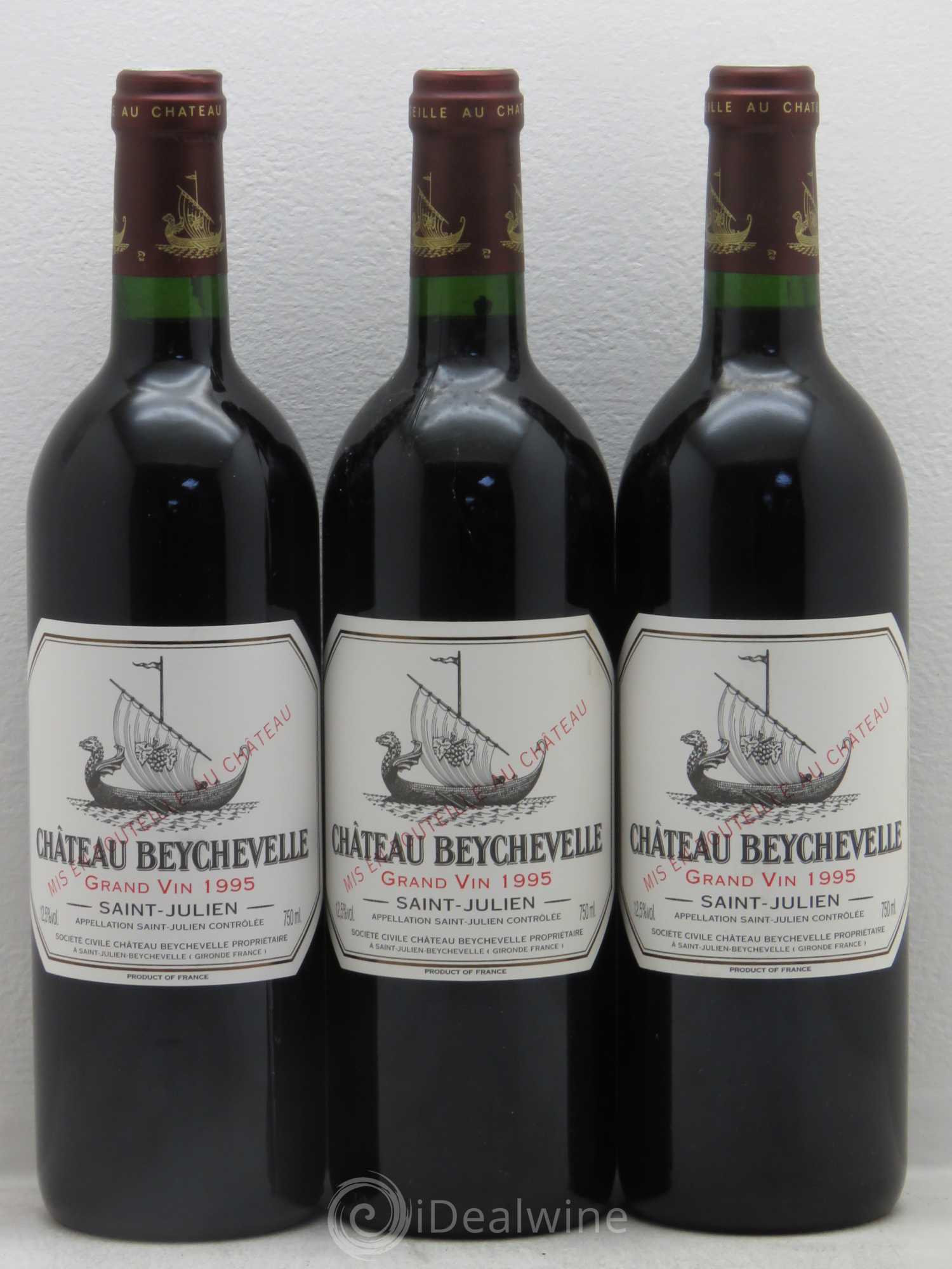 Château Beychevelle 4ème Grand Cru Classé 1995 - Lot de 12 bouteilles - 3