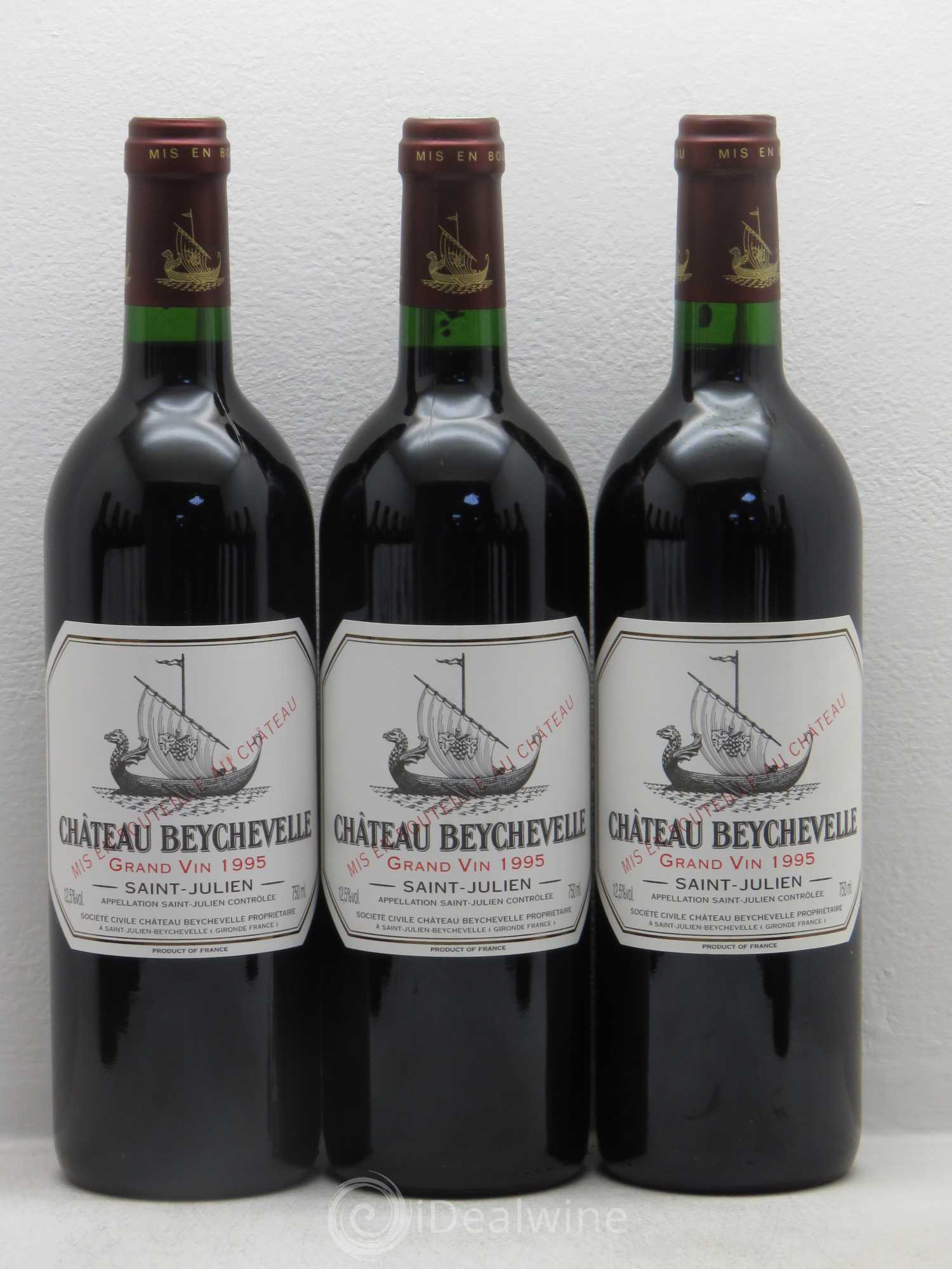 Château Beychevelle 4ème Grand Cru Classé 1995 - Lot de 12 bouteilles - 1