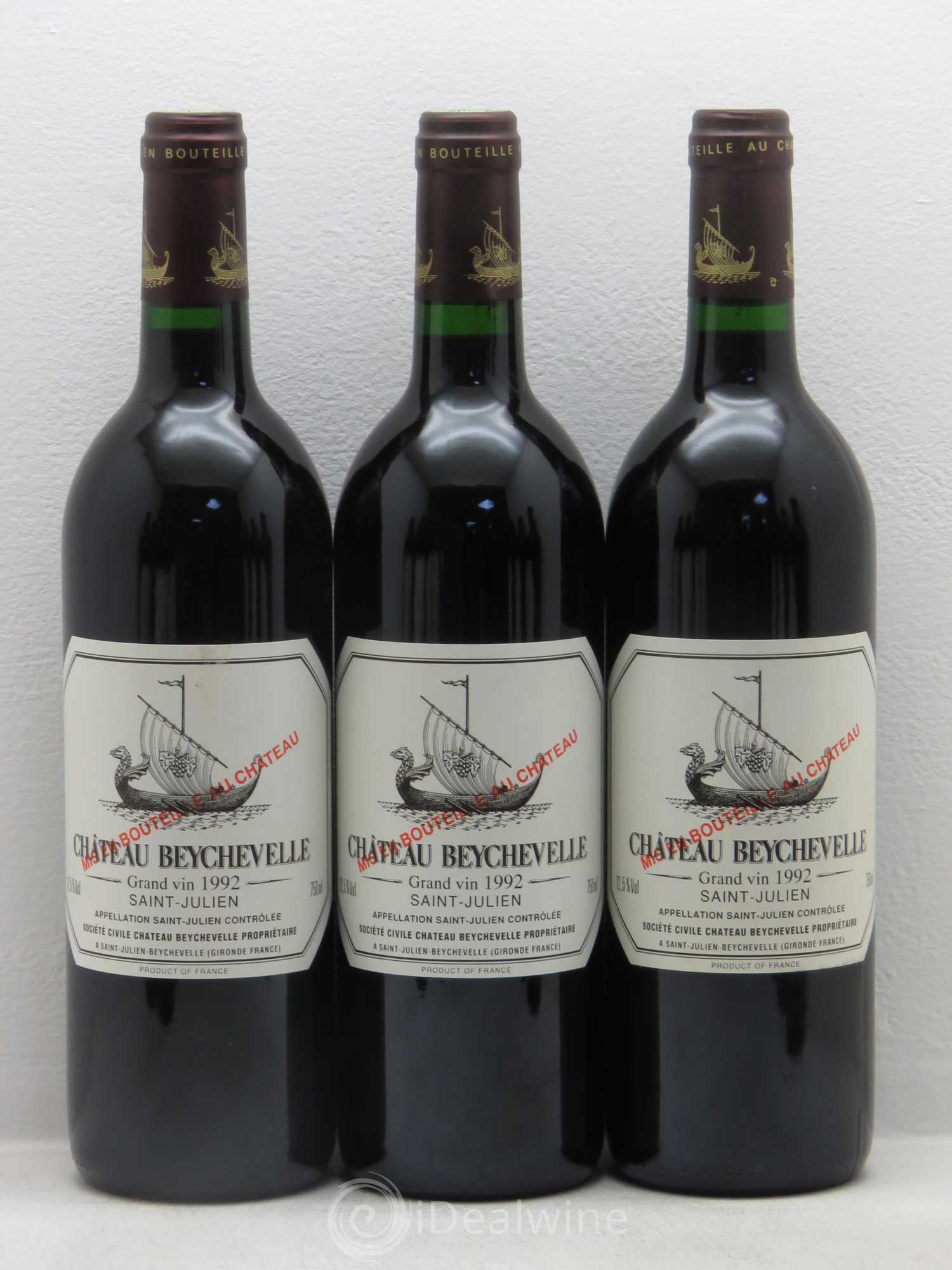 Château Beychevelle 4ème Grand Cru Classé 1992 - Lot de 12 bouteilles - 1