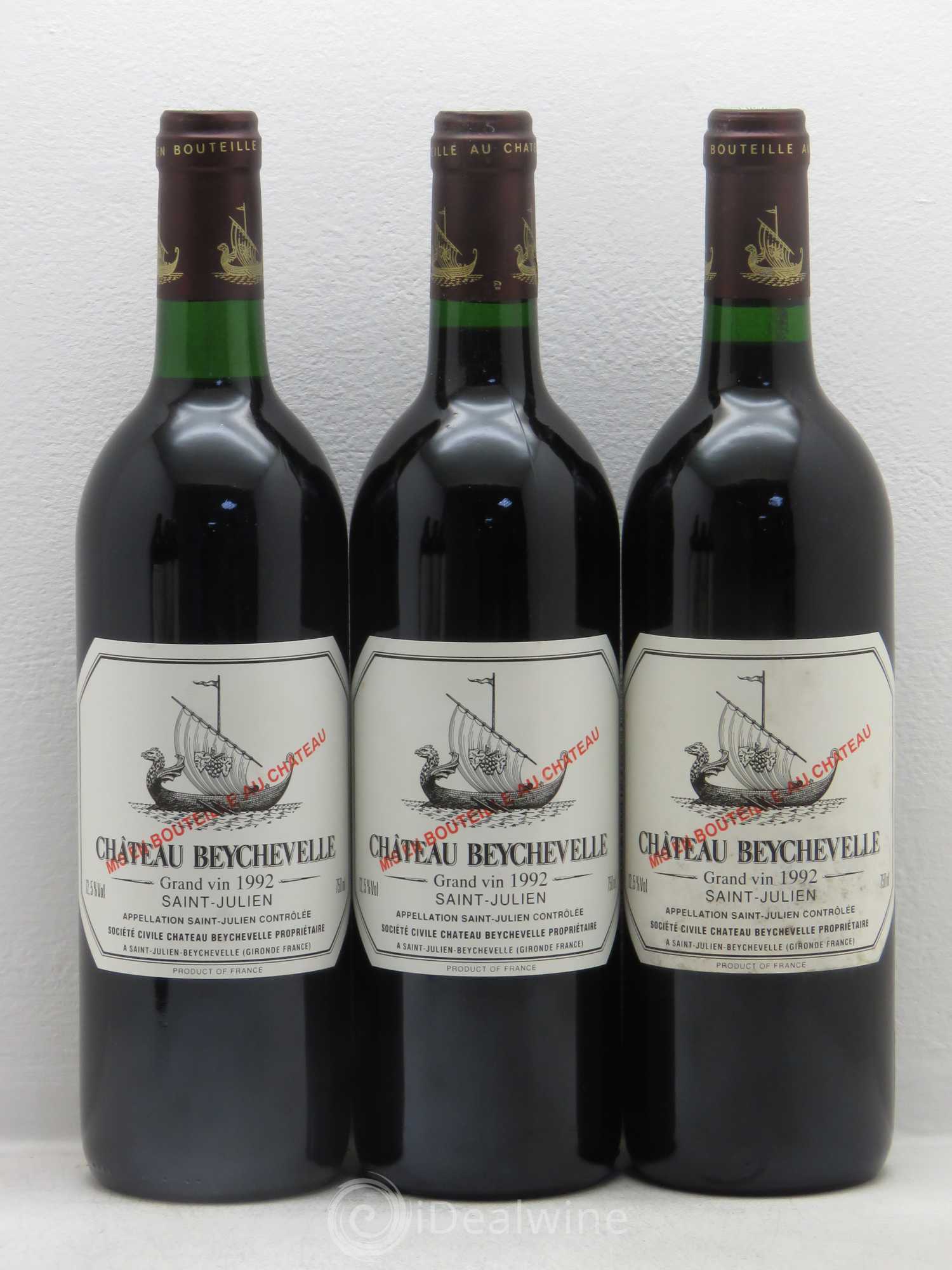 Château Beychevelle 4ème Grand Cru Classé 1992 - Lot de 12 bouteilles - 3