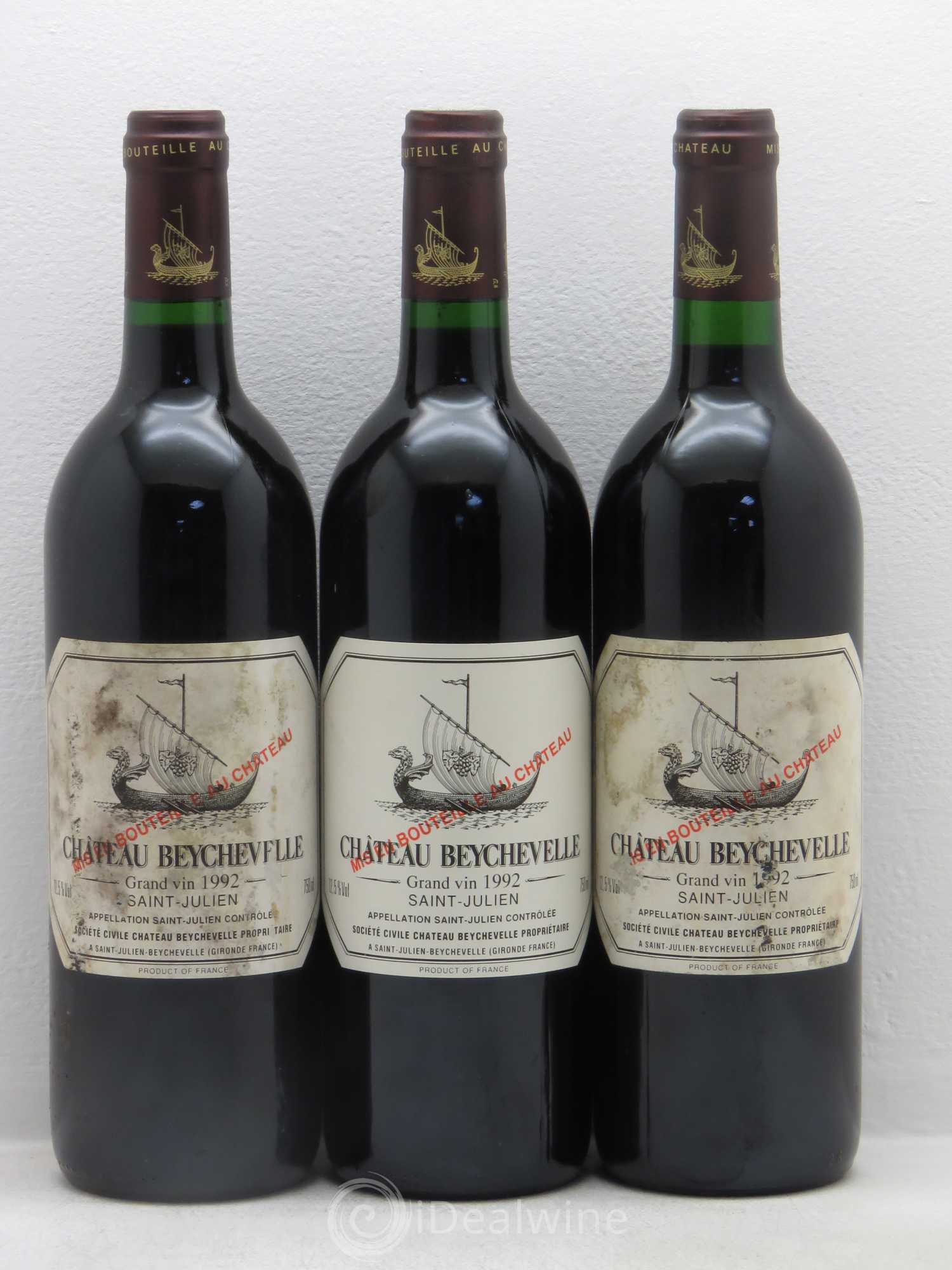 Château Beychevelle 4ème Grand Cru Classé 1992 - Lot de 12 bouteilles - 4