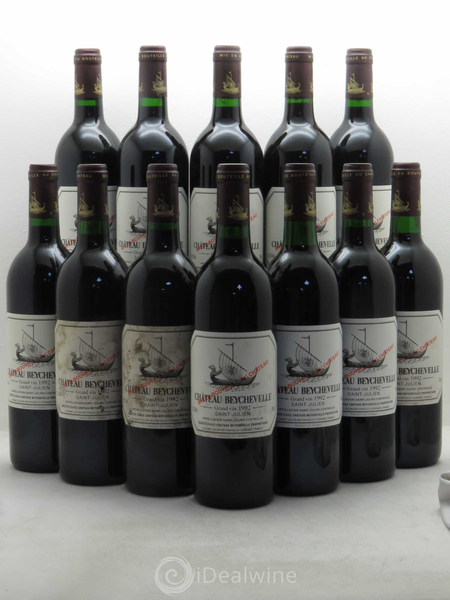 Château Beychevelle 4ème Grand Cru Classé 1992 - Lot de 12 bouteilles - 0