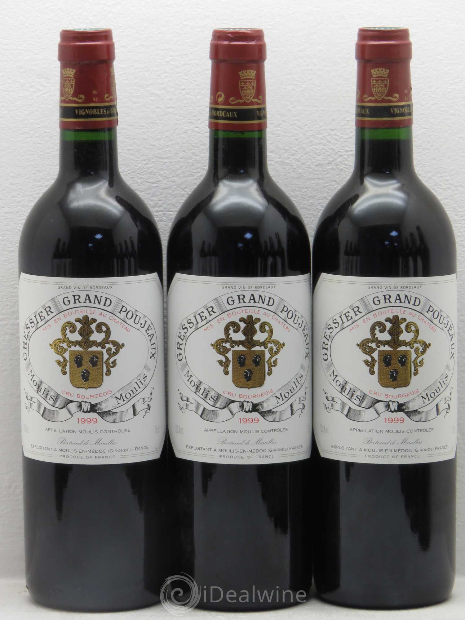 Château Gressier Grand Poujeaux Cru Bourgeois 1999 - Lotto di 12 bottiglie - 1