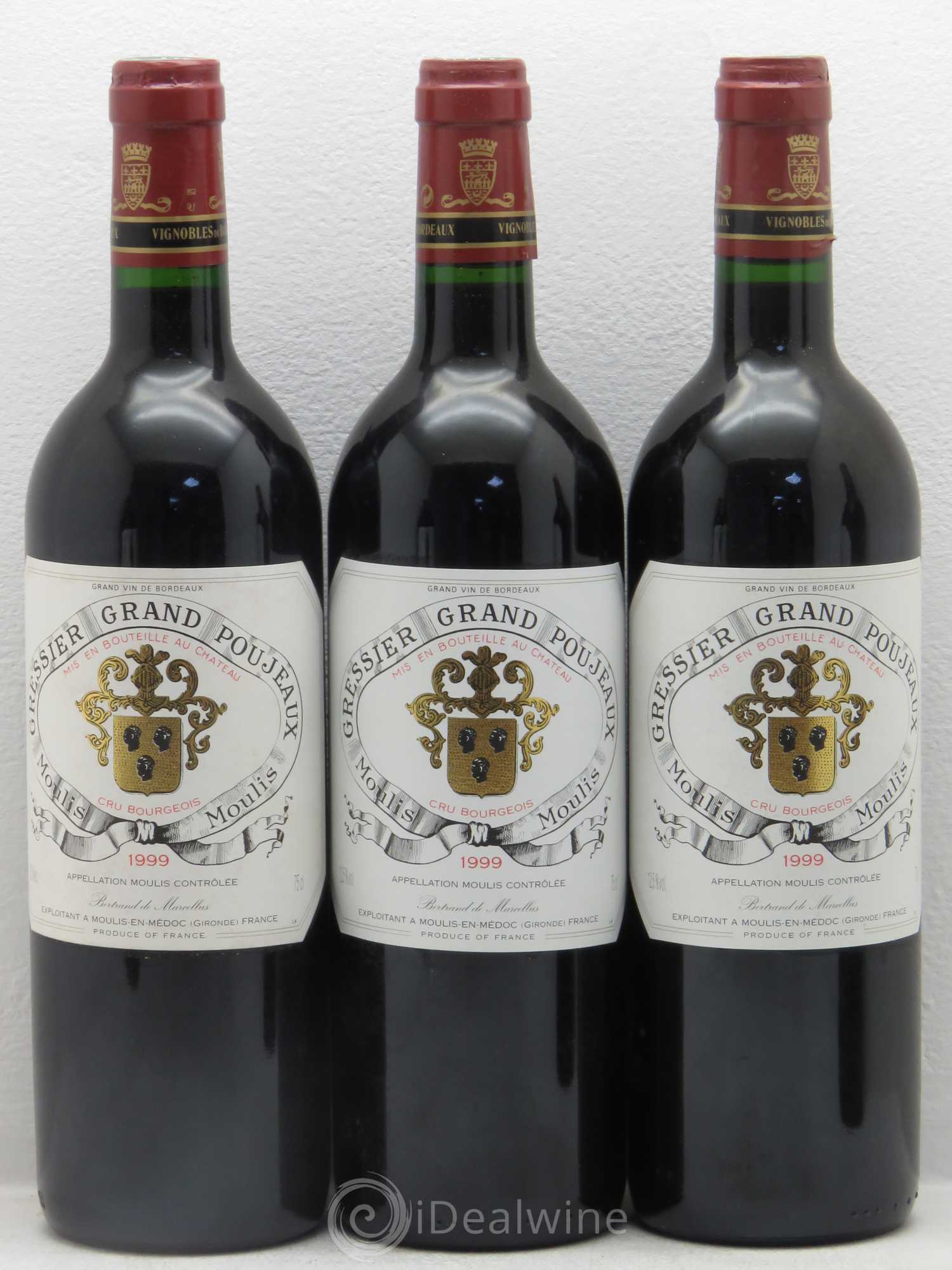 Château Gressier Grand Poujeaux Cru Bourgeois 1999 - Lotto di 12 bottiglie - 3