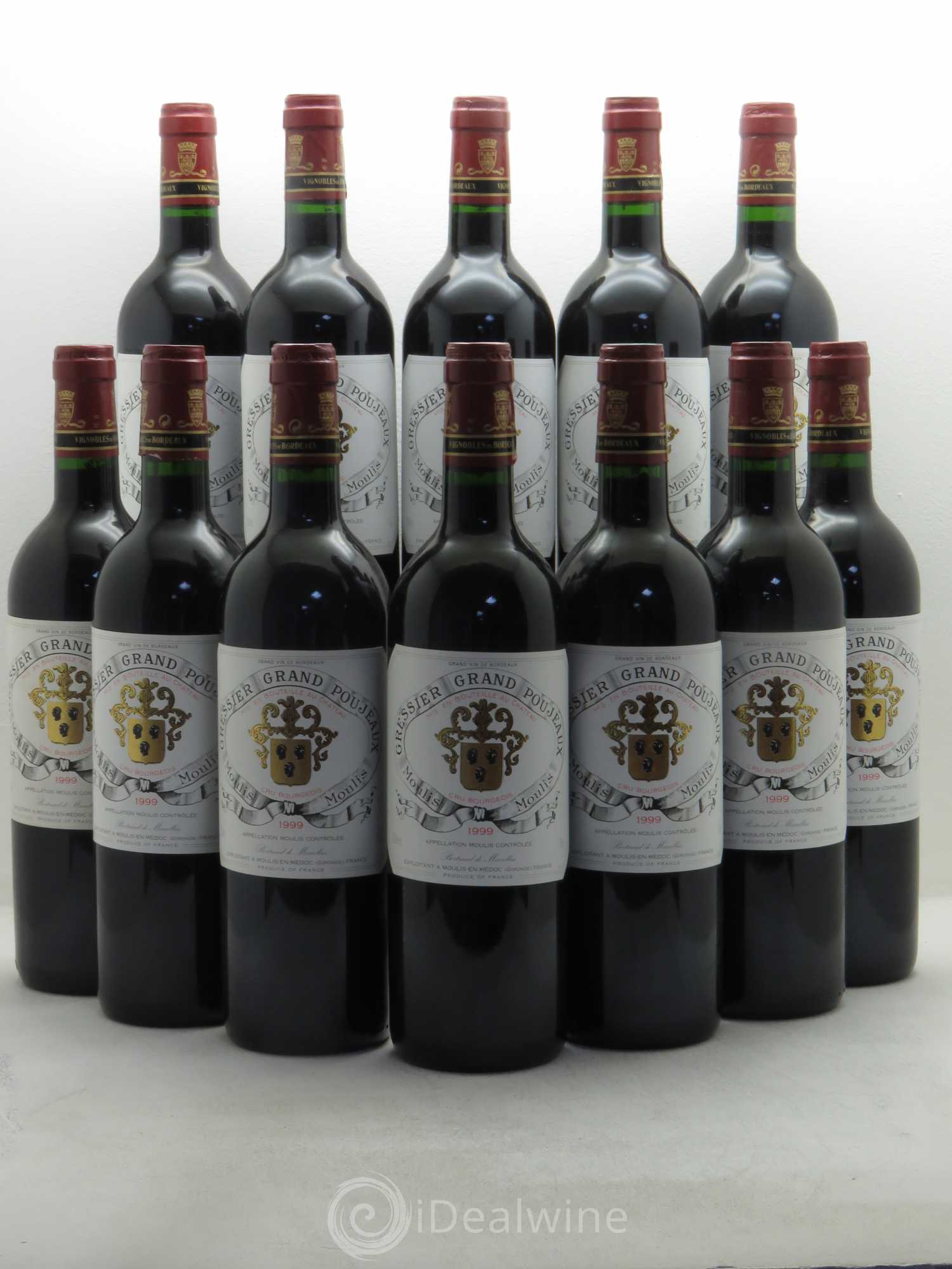Château Gressier Grand Poujeaux Cru Bourgeois 1999 - Lotto di 12 bottiglie - 0