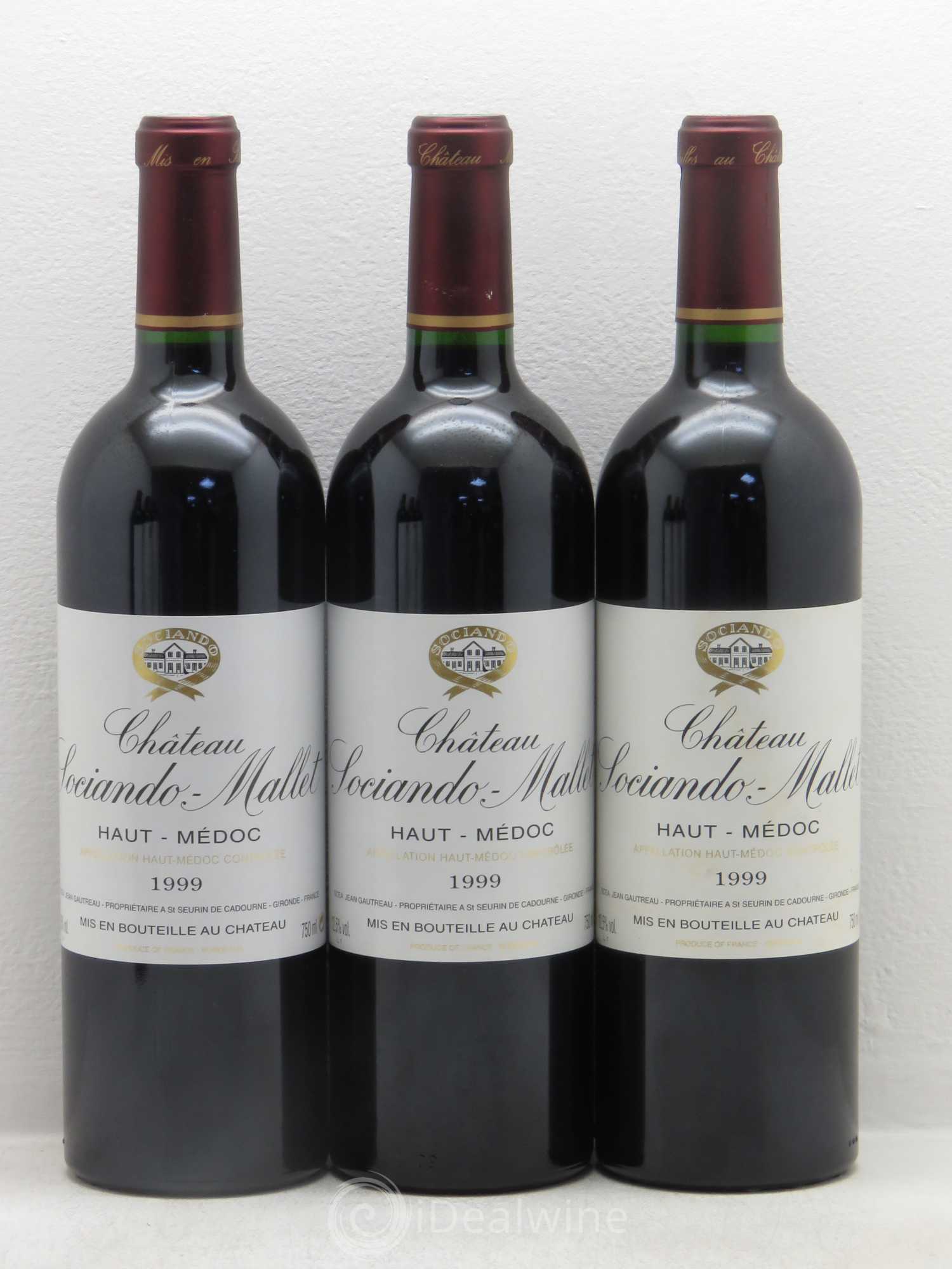 Château Sociando Mallet 1999 - Lot de 12 bouteilles - 3