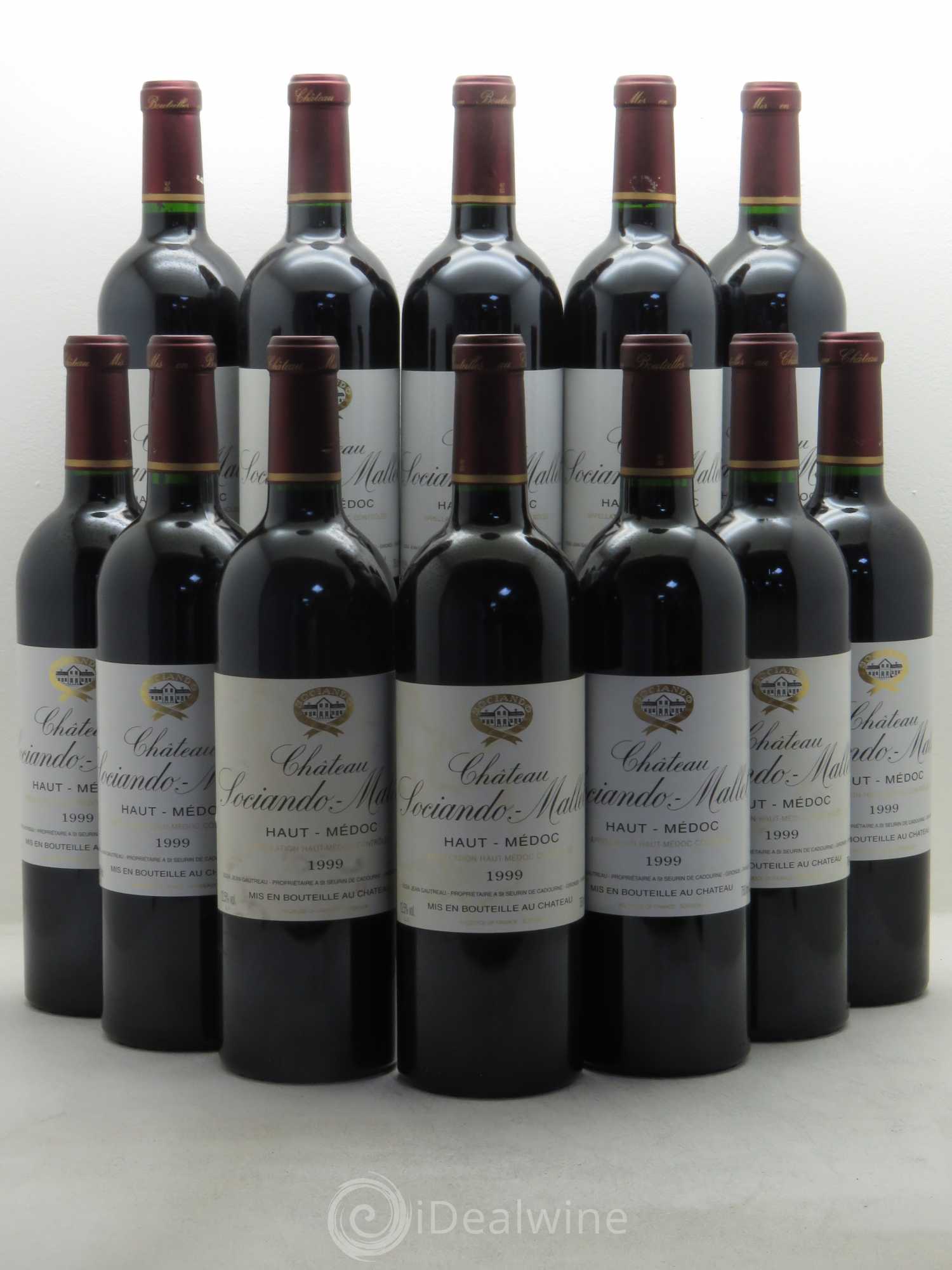 Château Sociando Mallet 1999 - Lot de 12 bouteilles - 0