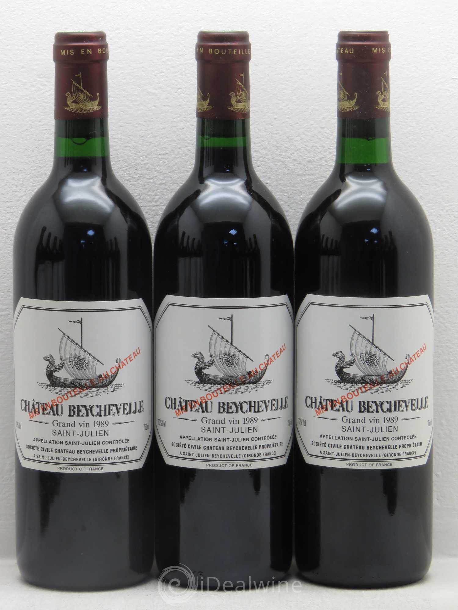 Château Beychevelle 4ème Grand Cru Classé 1989 - Lot de 12 bouteilles - 1