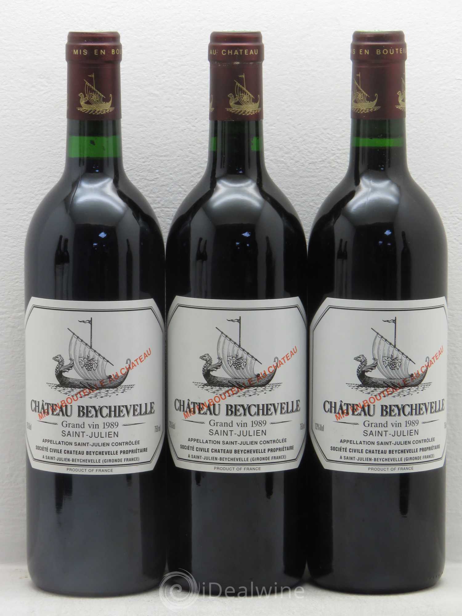 Château Beychevelle 4ème Grand Cru Classé 1989 - Lot de 12 bouteilles - 3