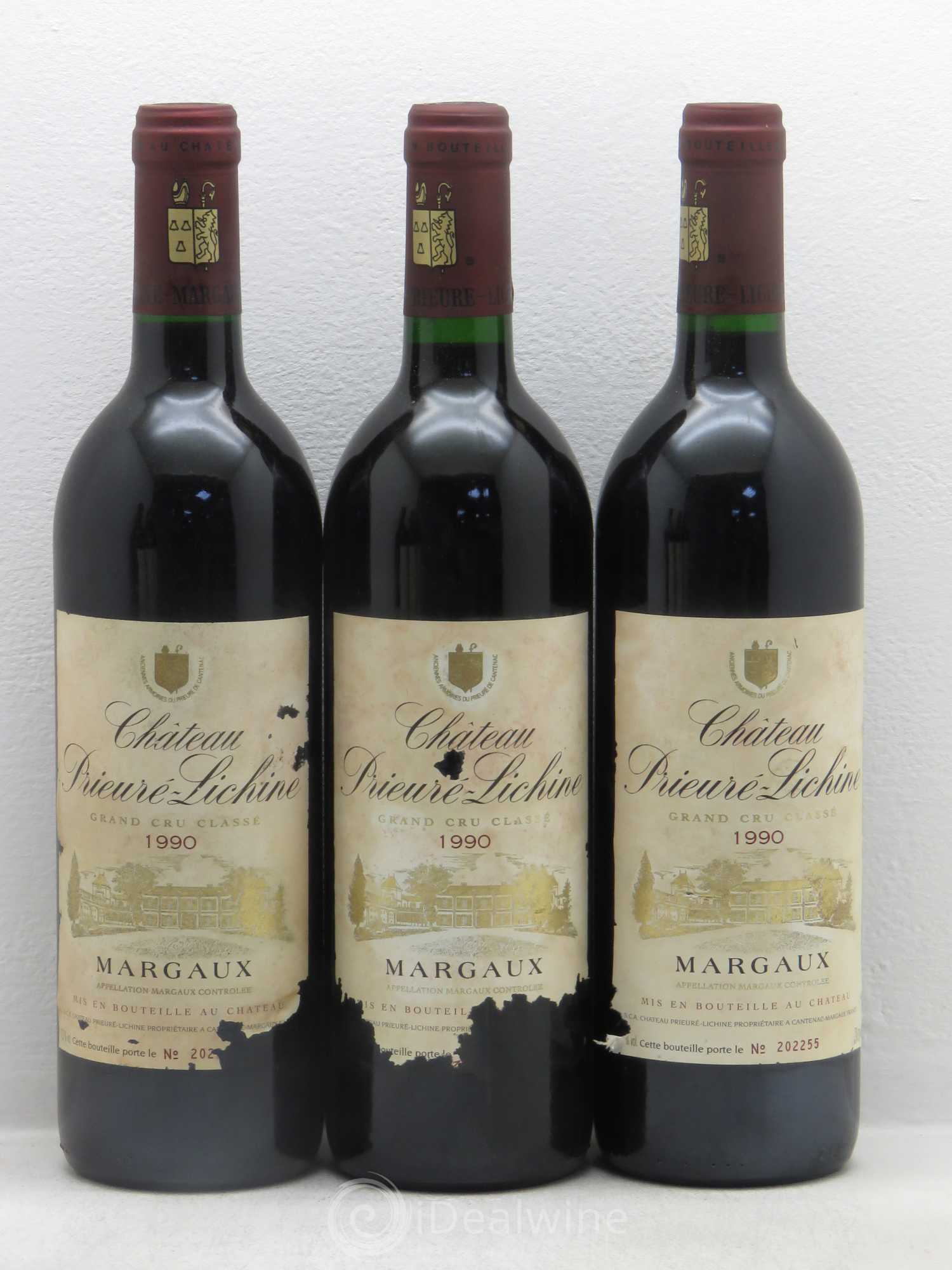 Château Prieuré Lichine 4ème Grand Cru Classé 1990 - Lotto di 12 bottiglie - 3