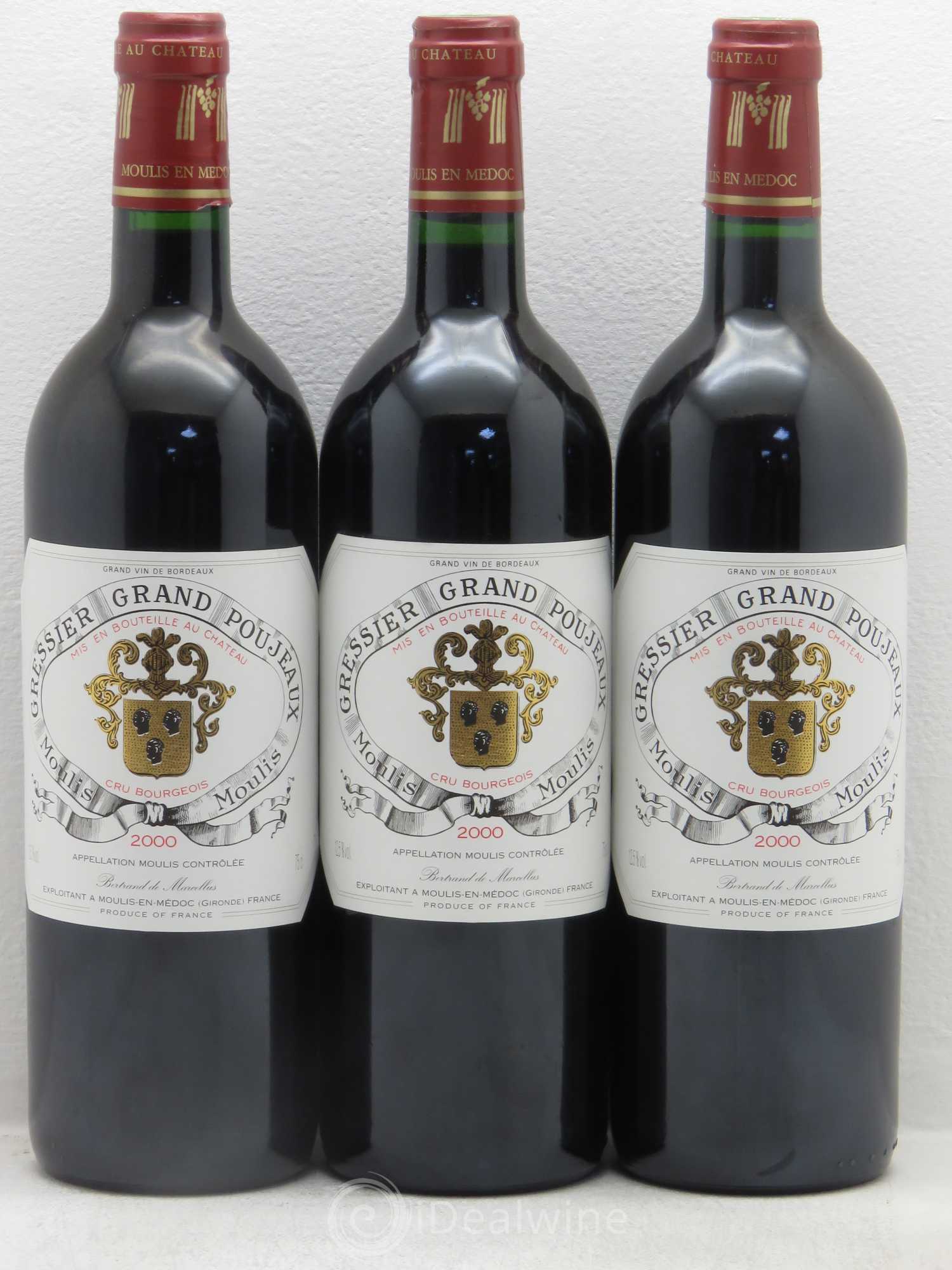 Château Gressier Grand Poujeaux Cru Bourgeois 2000 - Lot de 12 bouteilles - 4