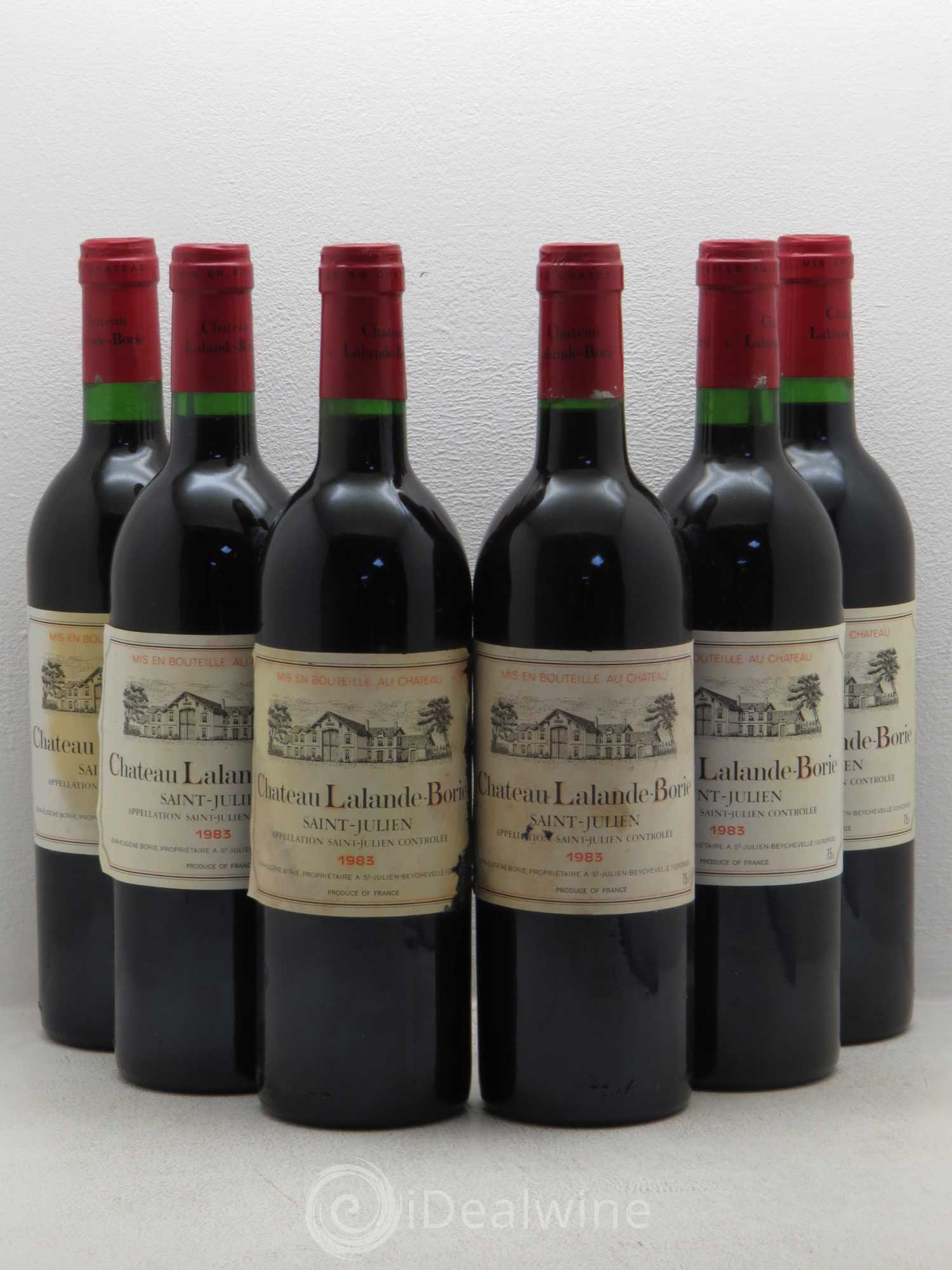 Château Lalande Borie 1983 - Lot de 6 bouteilles - 0