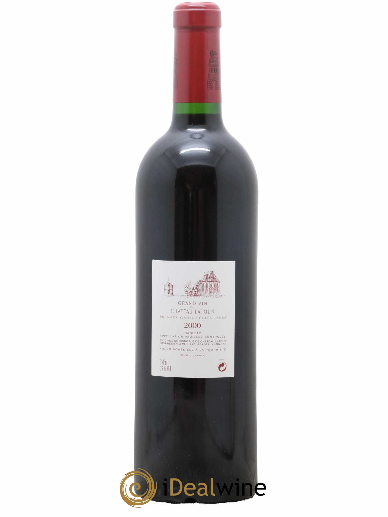 Château Latour 1er Grand Cru Classé 2000 - Lot de 1 bouteille - 1