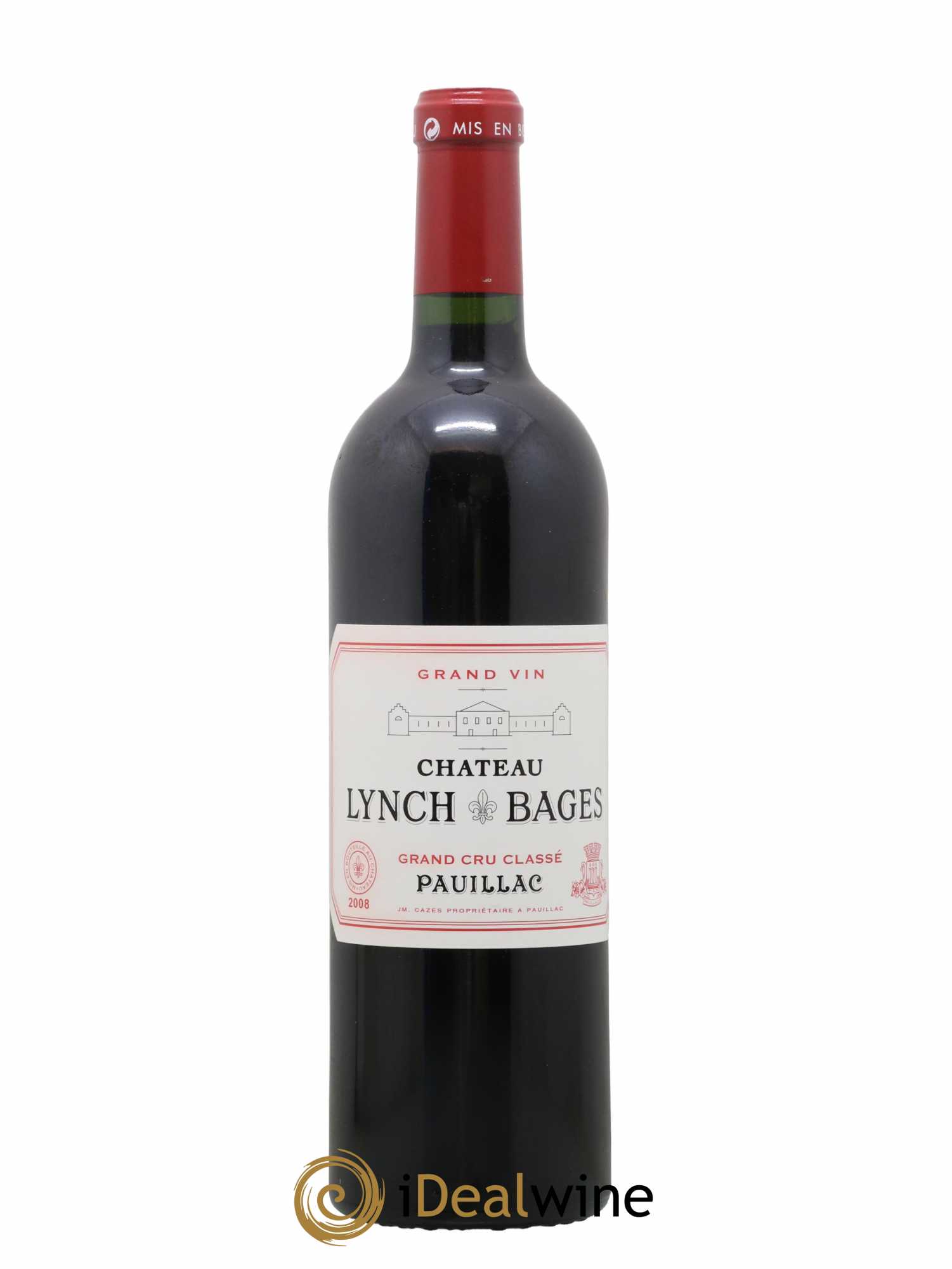 Château Lynch Bages 5ème Grand Cru Classé 2008 - Lot de 1 bouteille - 0