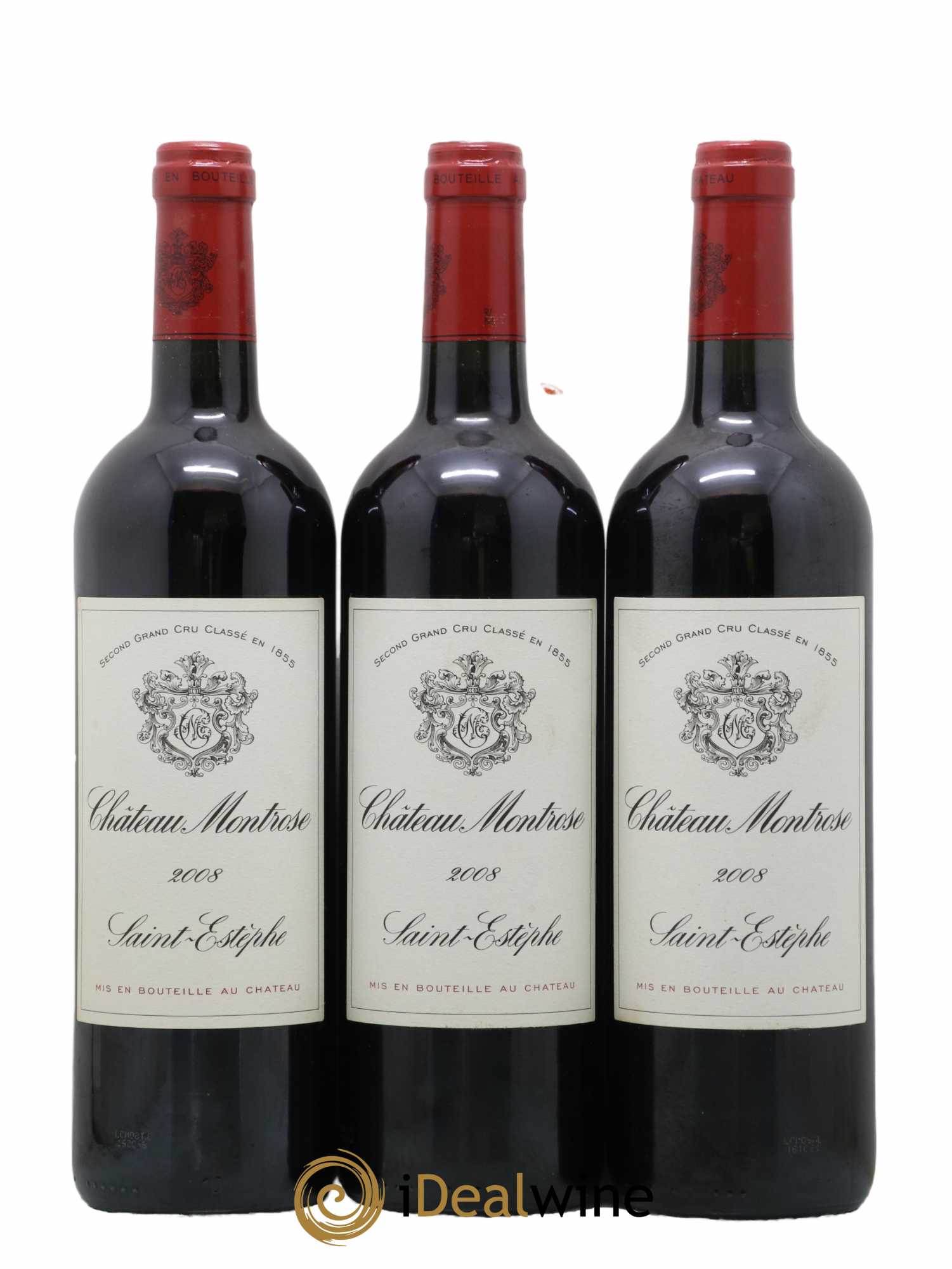 Château Montrose 2ème Grand Cru Classé 2008 - Lot de 3 bouteilles - 0