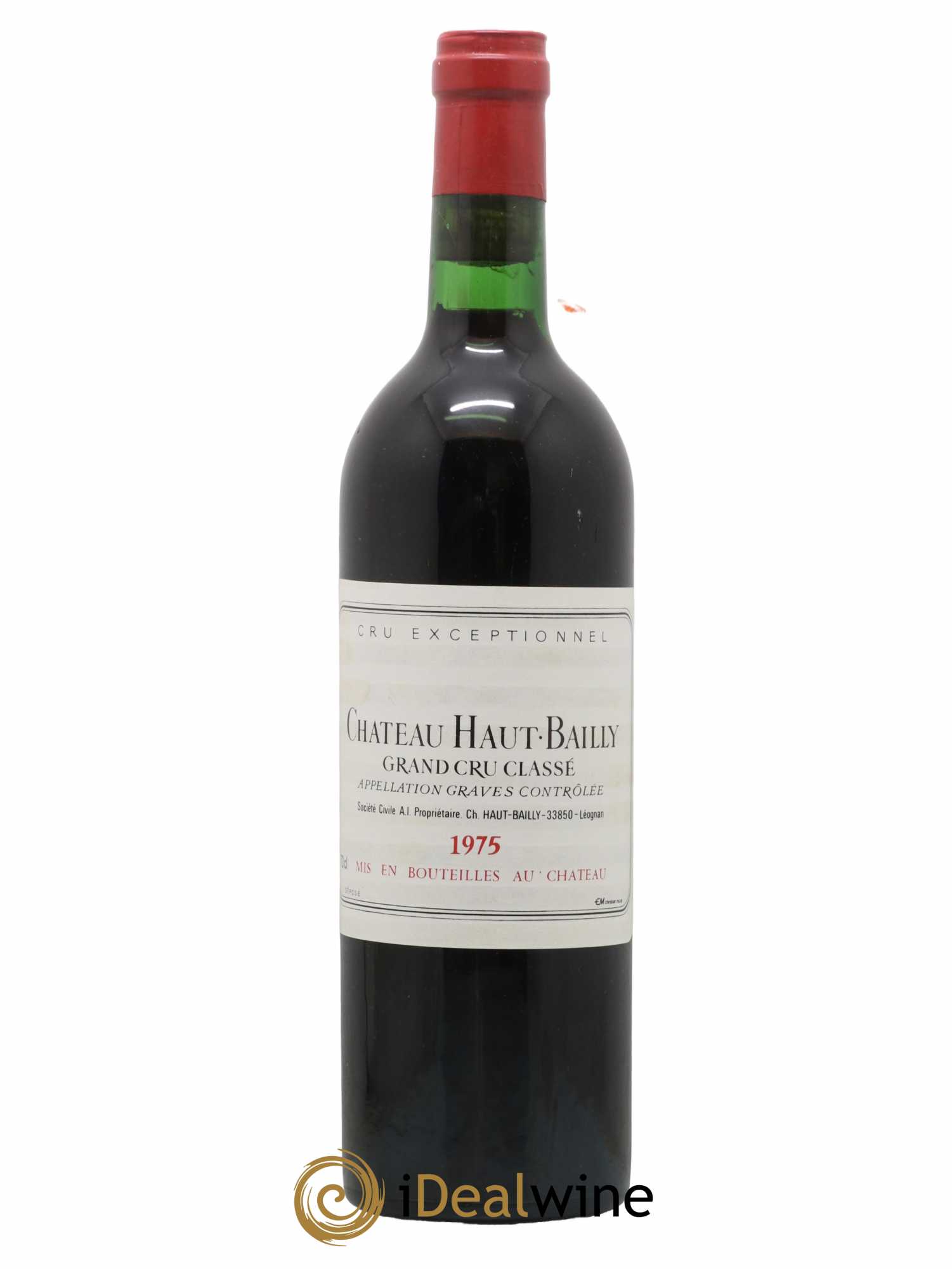 Château Haut-Bailly Cru Classé de Graves 1975 - Lot de 1 bouteille - 0