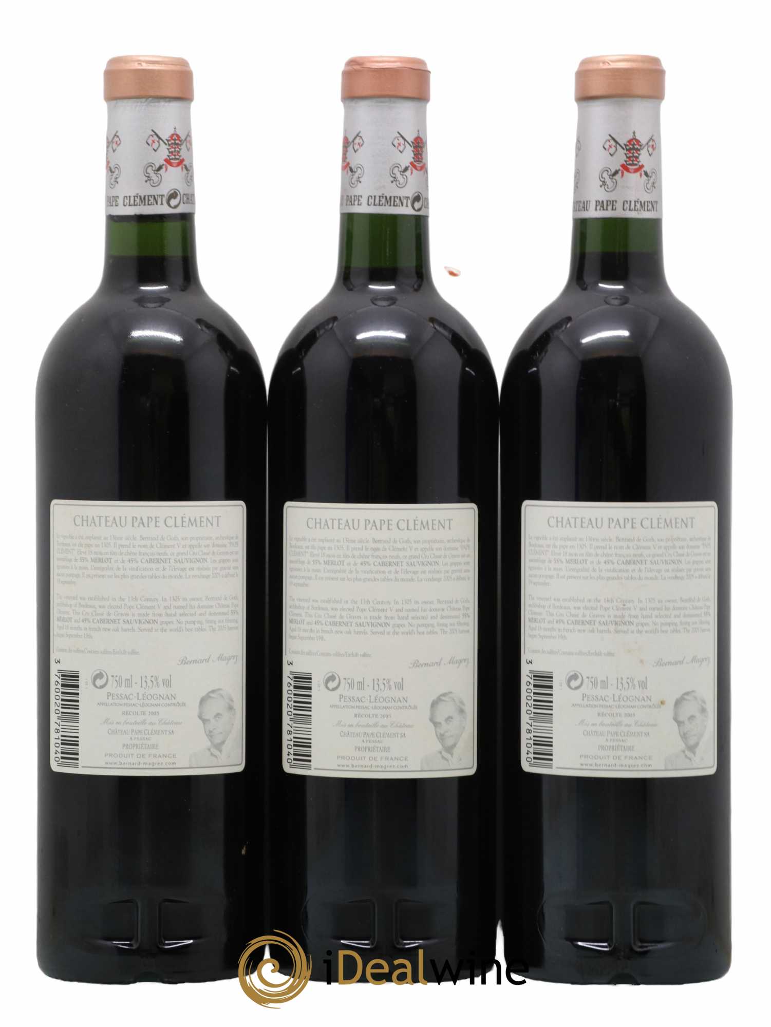 Château Pape Clément Cru Classé de Graves 2005 - Lot de 6 bouteilles - 2