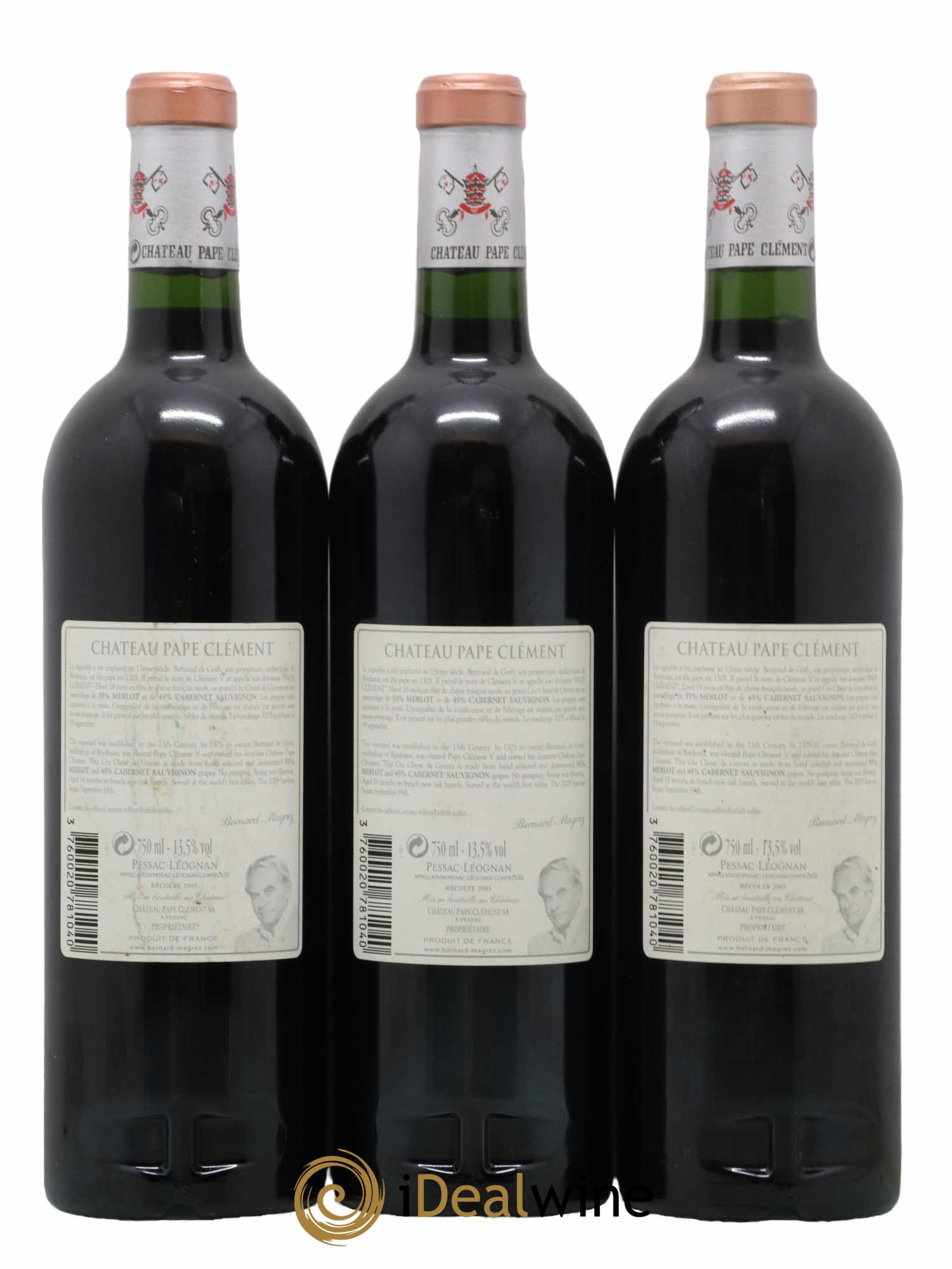 Château Pape Clément Cru Classé de Graves 2005 - Lot de 6 bouteilles - 4