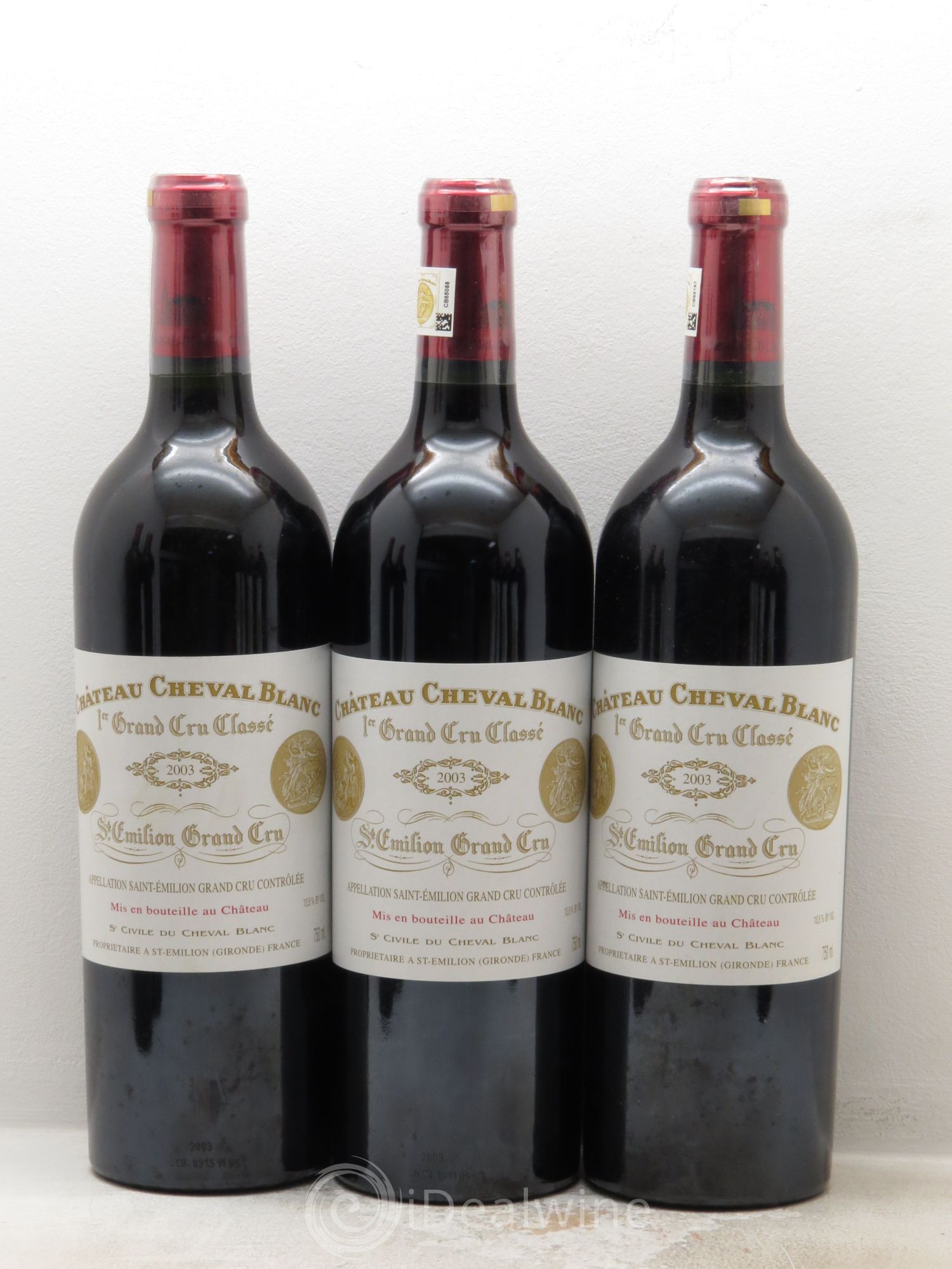 Château Cheval Blanc 1er Grand Cru Classé A 2003 - Lot de 12 bouteilles - 2