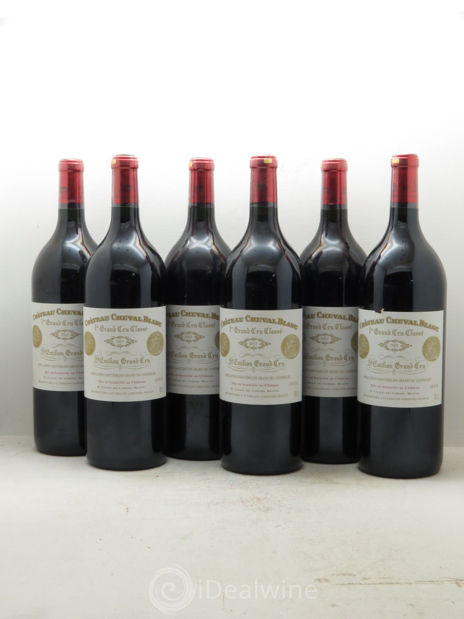 Château Cheval Blanc 1er Grand Cru Classé A 2003 - Lot de 6 magnums - 0
