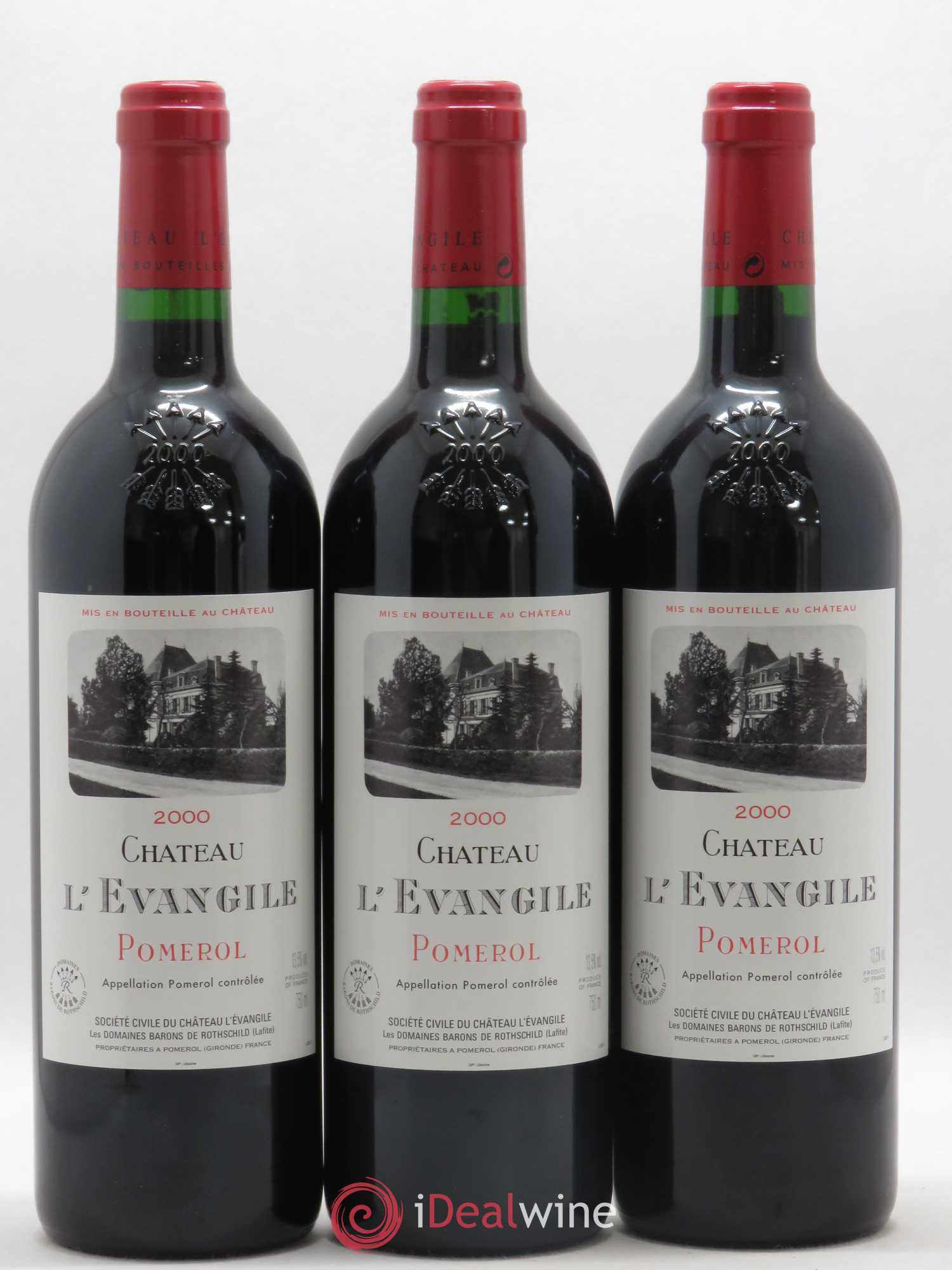 Château l' Évangile 2000 - Lot de 6 bouteilles - 2
