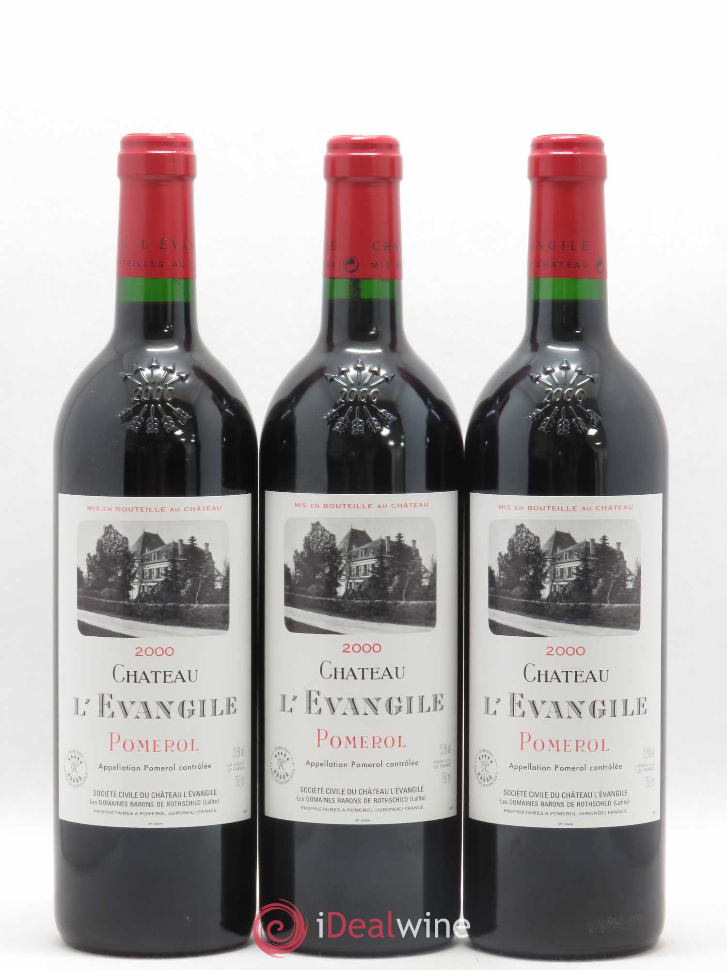 Château l' Évangile 2000 - Lot de 6 bouteilles - 1