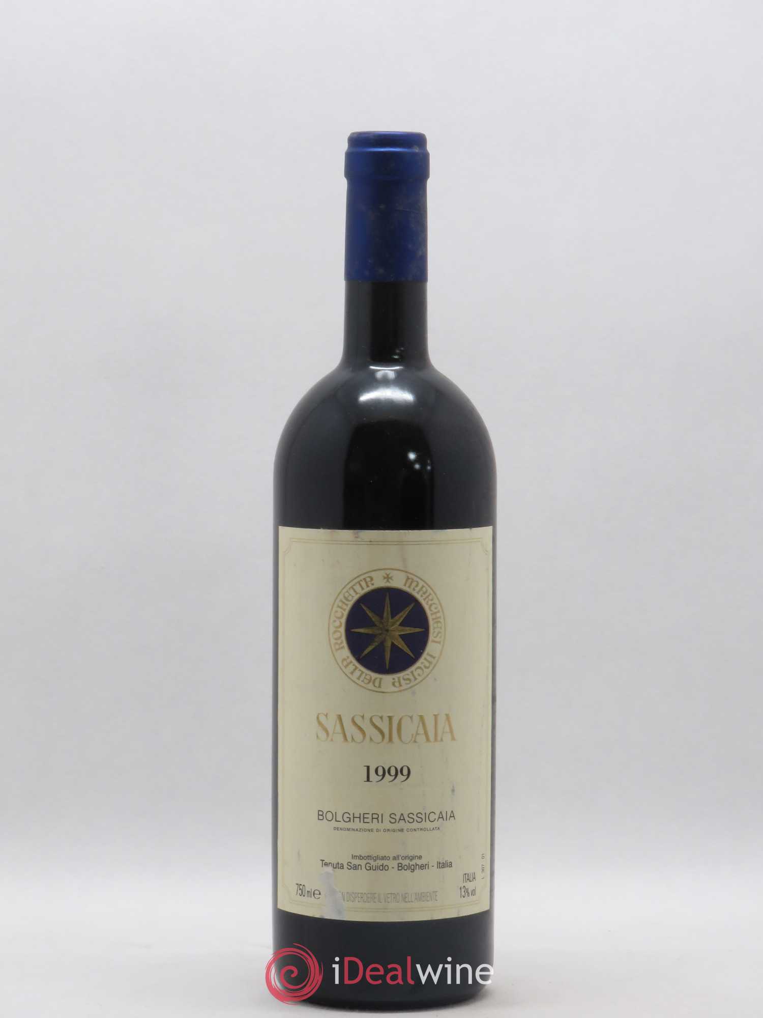 Bolgheri DOC Sassicaia Tenuta San Guido 1999 - Lot de 1 bouteille - 0