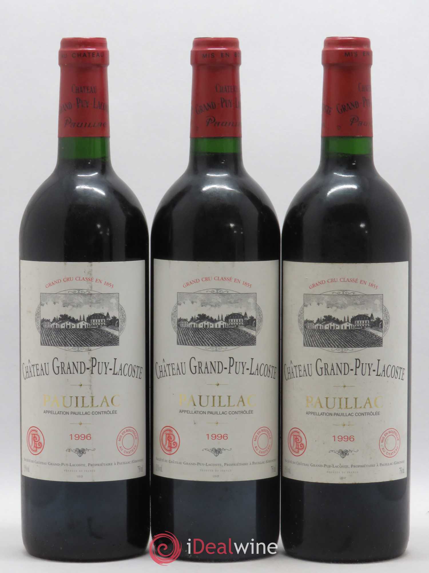 Château Grand Puy Lacoste 5ème Grand Cru Classé 1996 - Lot de 6 bouteilles - 2