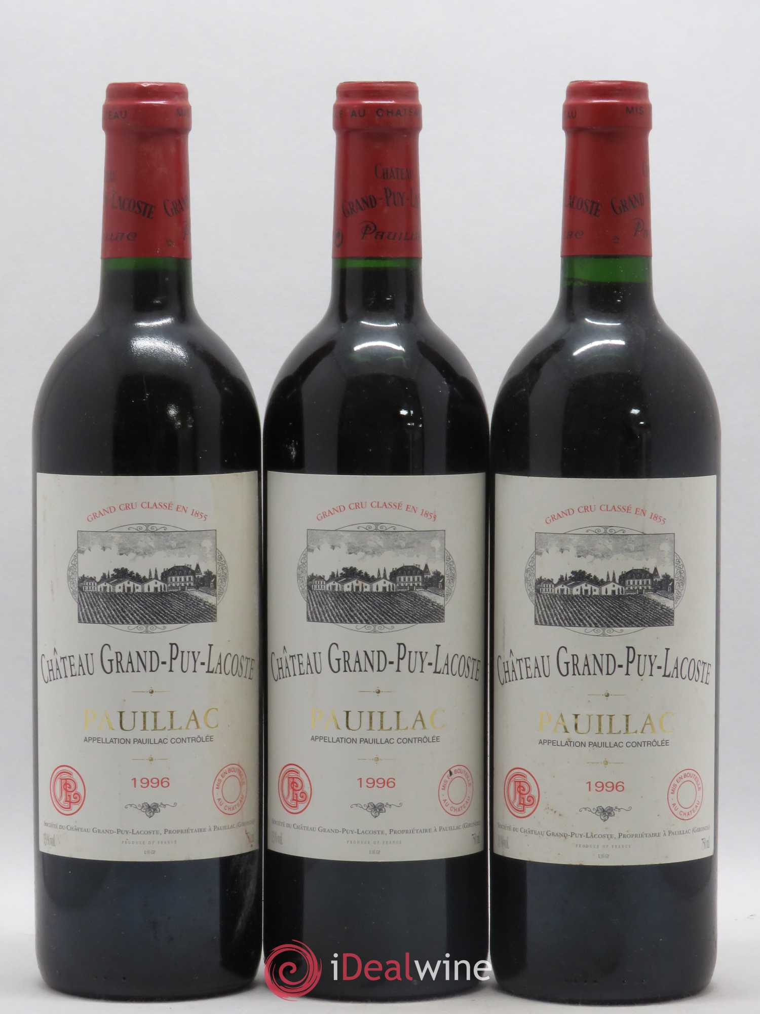 Château Grand Puy Lacoste 5ème Grand Cru Classé 1996 - Lot de 6 bouteilles - 1