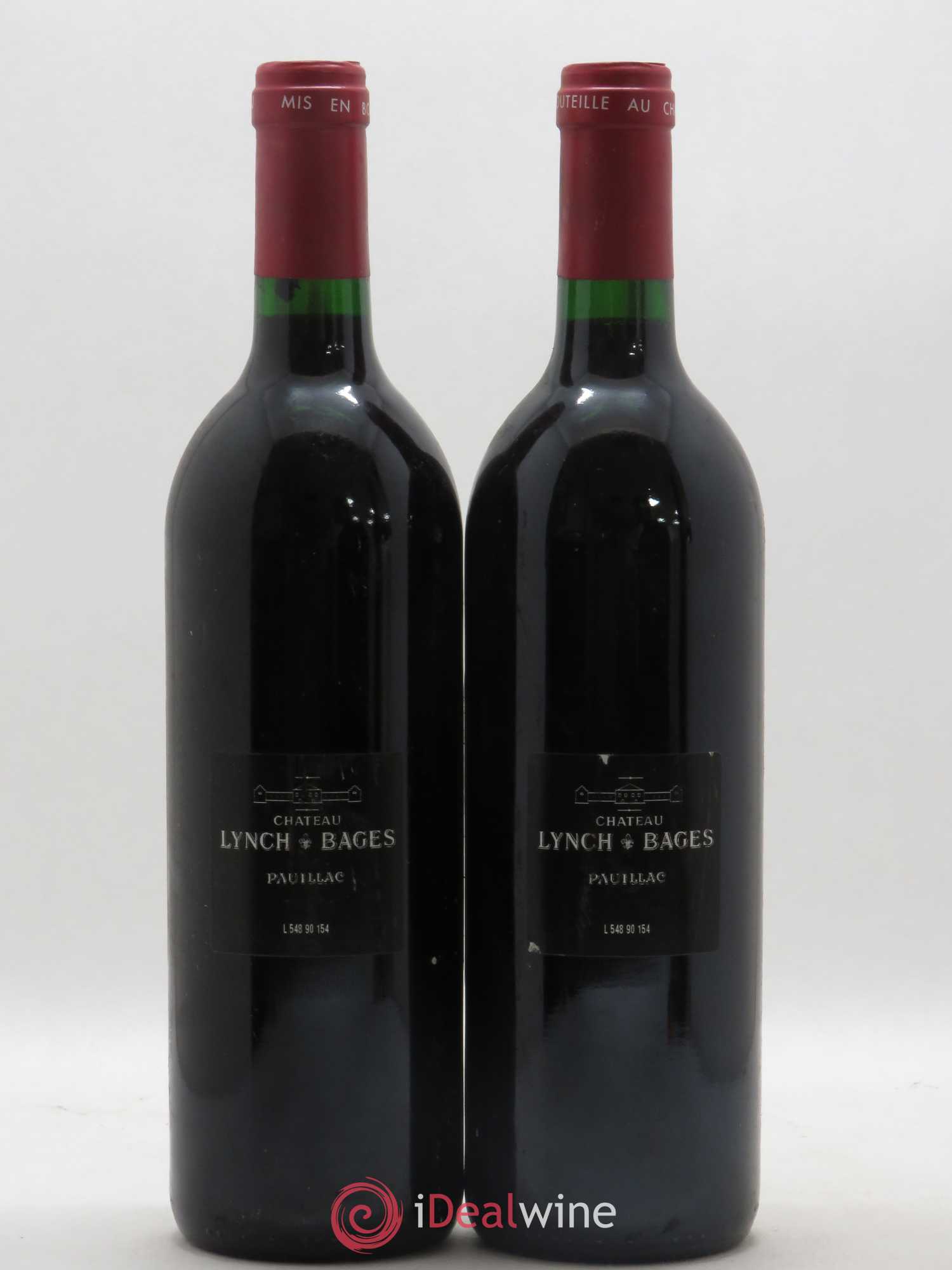 Château Lynch Bages 5ème Grand Cru Classé 1990 - Lot de 2 bouteilles - 1