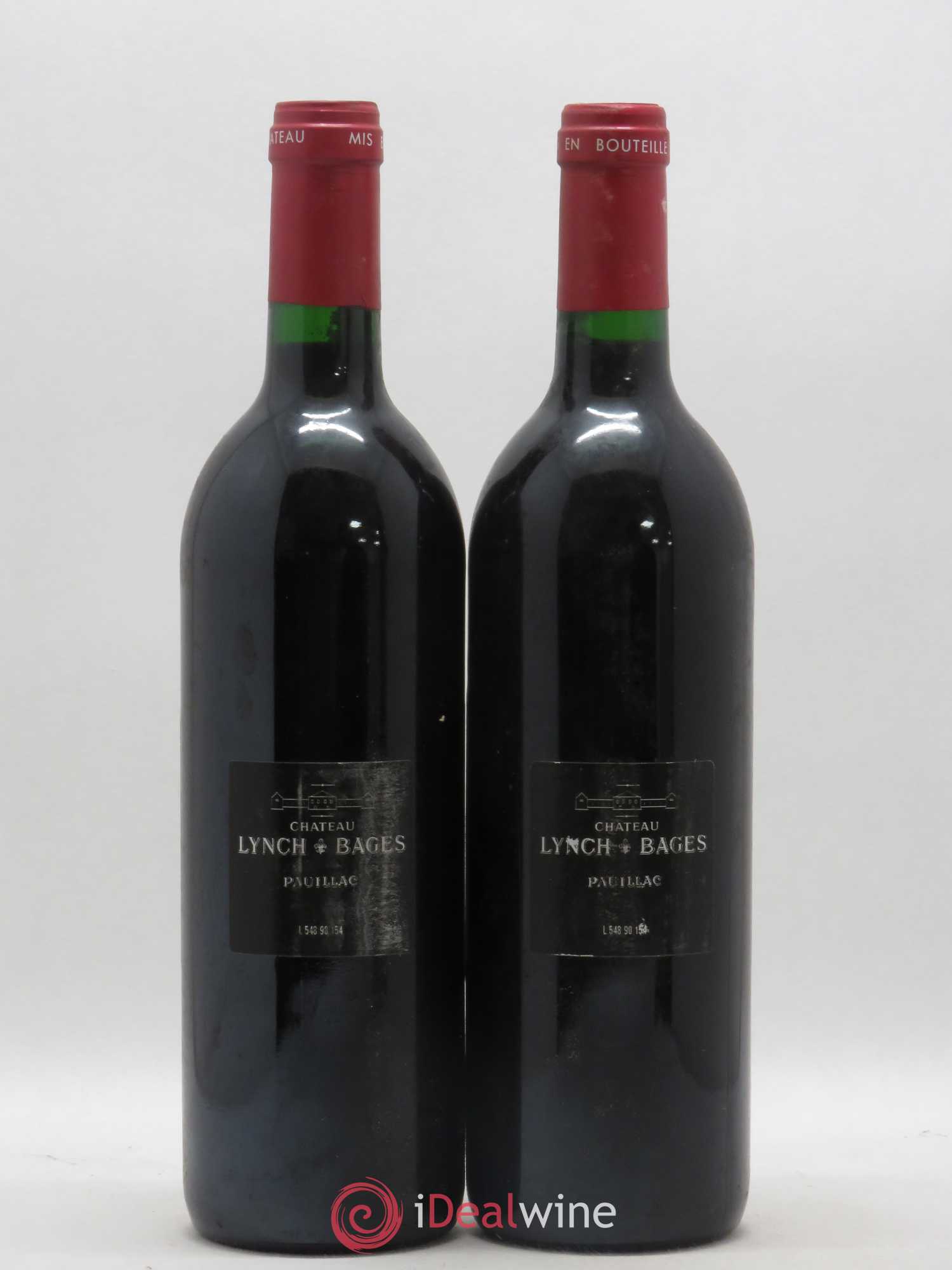Château Lynch Bages 5ème Grand Cru Classé 1990 - Lot de 2 bouteilles - 1