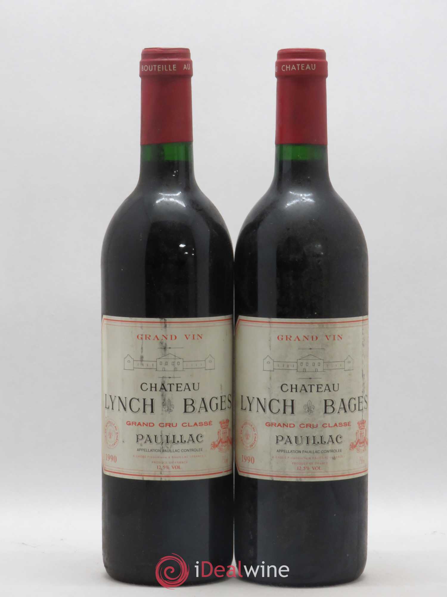 Château Lynch Bages 5ème Grand Cru Classé 1990 - Lot de 2 bouteilles - 0