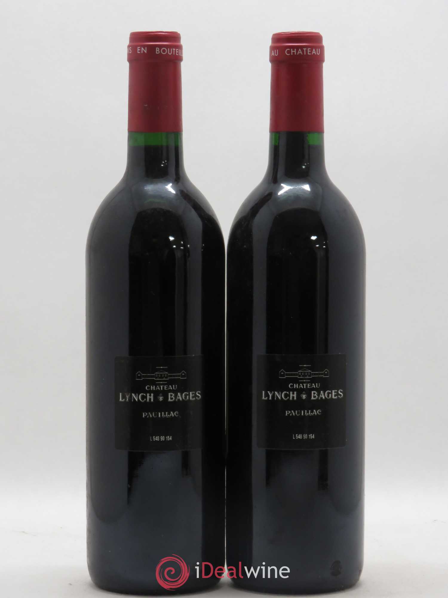 Château Lynch Bages 5ème Grand Cru Classé 1990 - Lot de 2 bouteilles - 1