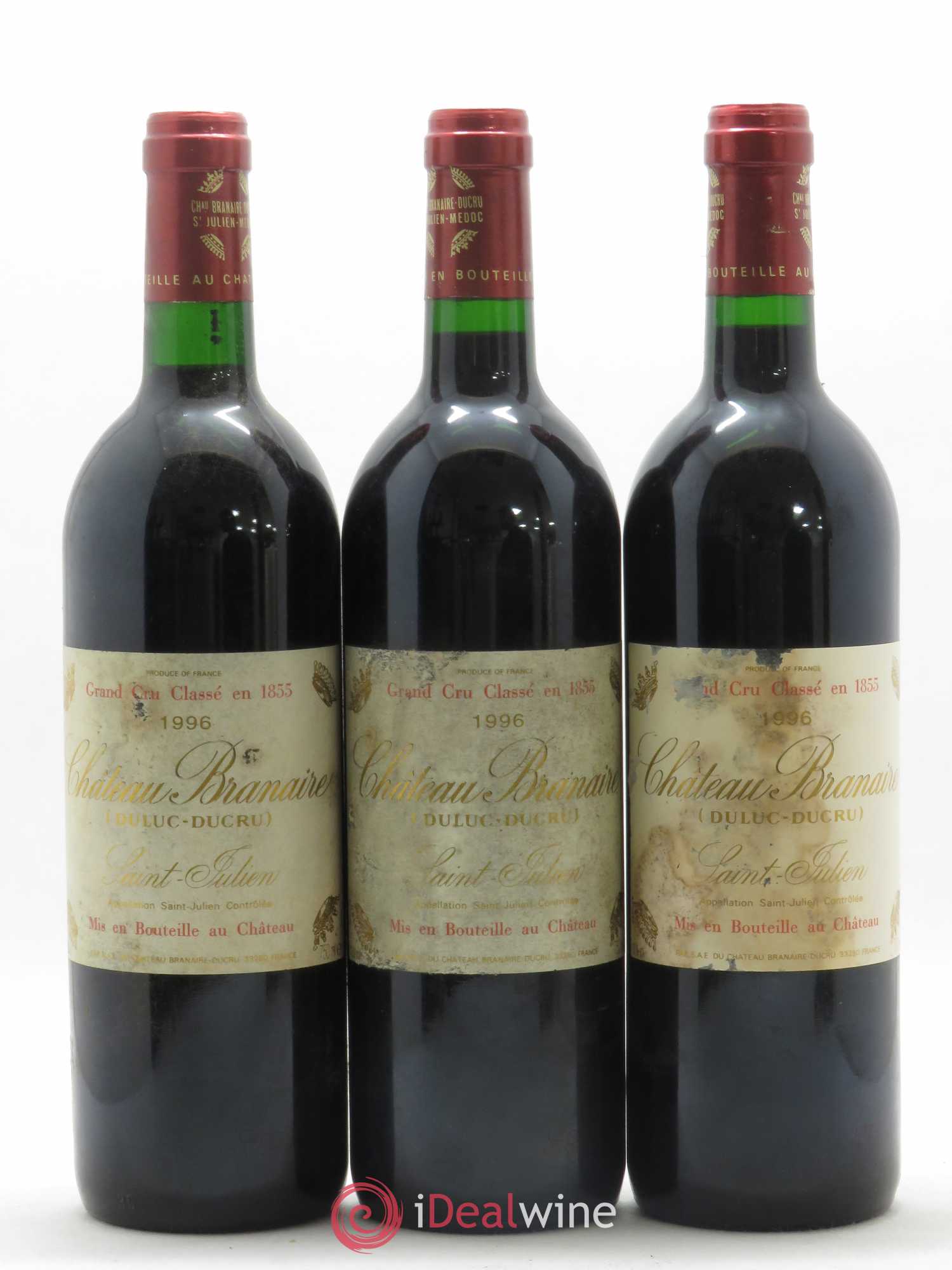 Château Branaire Ducru 4ème Grand Cru Classé 1996 - Lot de 12 bouteilles - 2