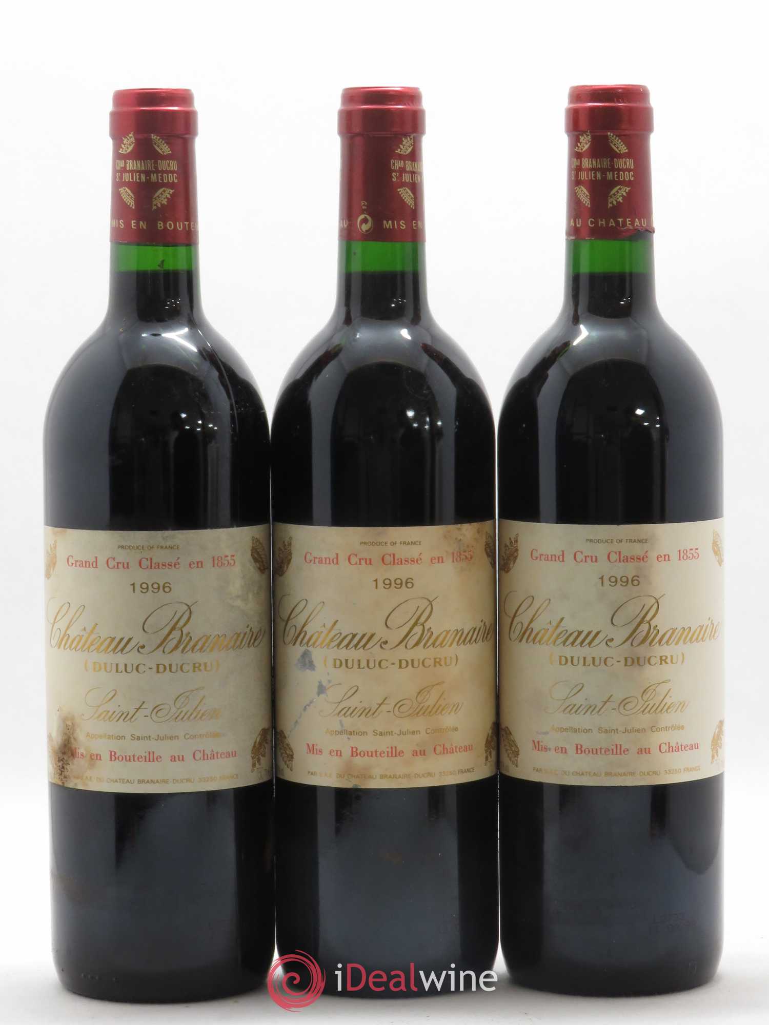 Château Branaire Ducru 4ème Grand Cru Classé 1996 - Lot de 12 bouteilles - 3