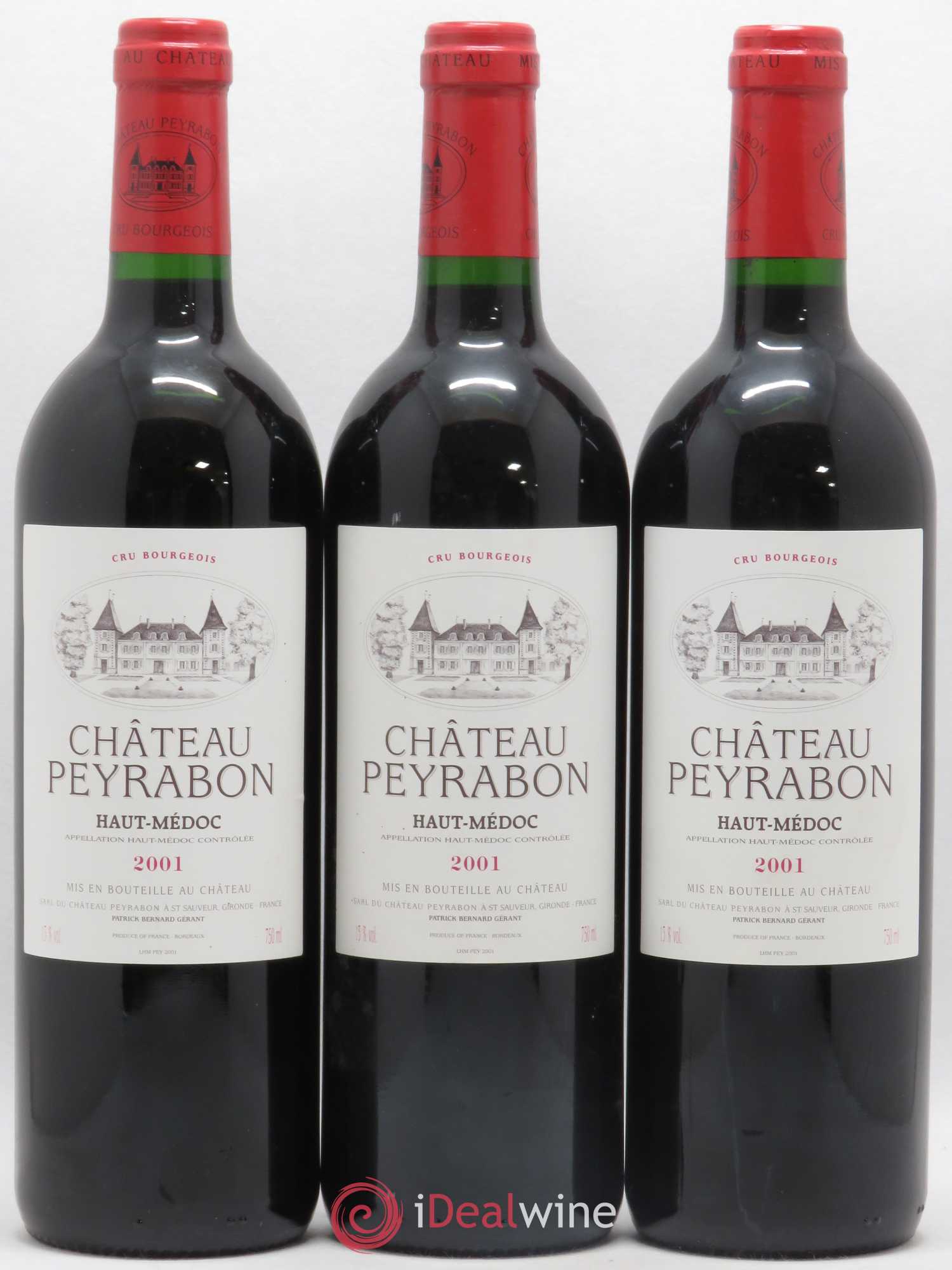 Château Peyrabon Cru Bourgeois 2001 - Lotto di 12 bottiglie - 1
