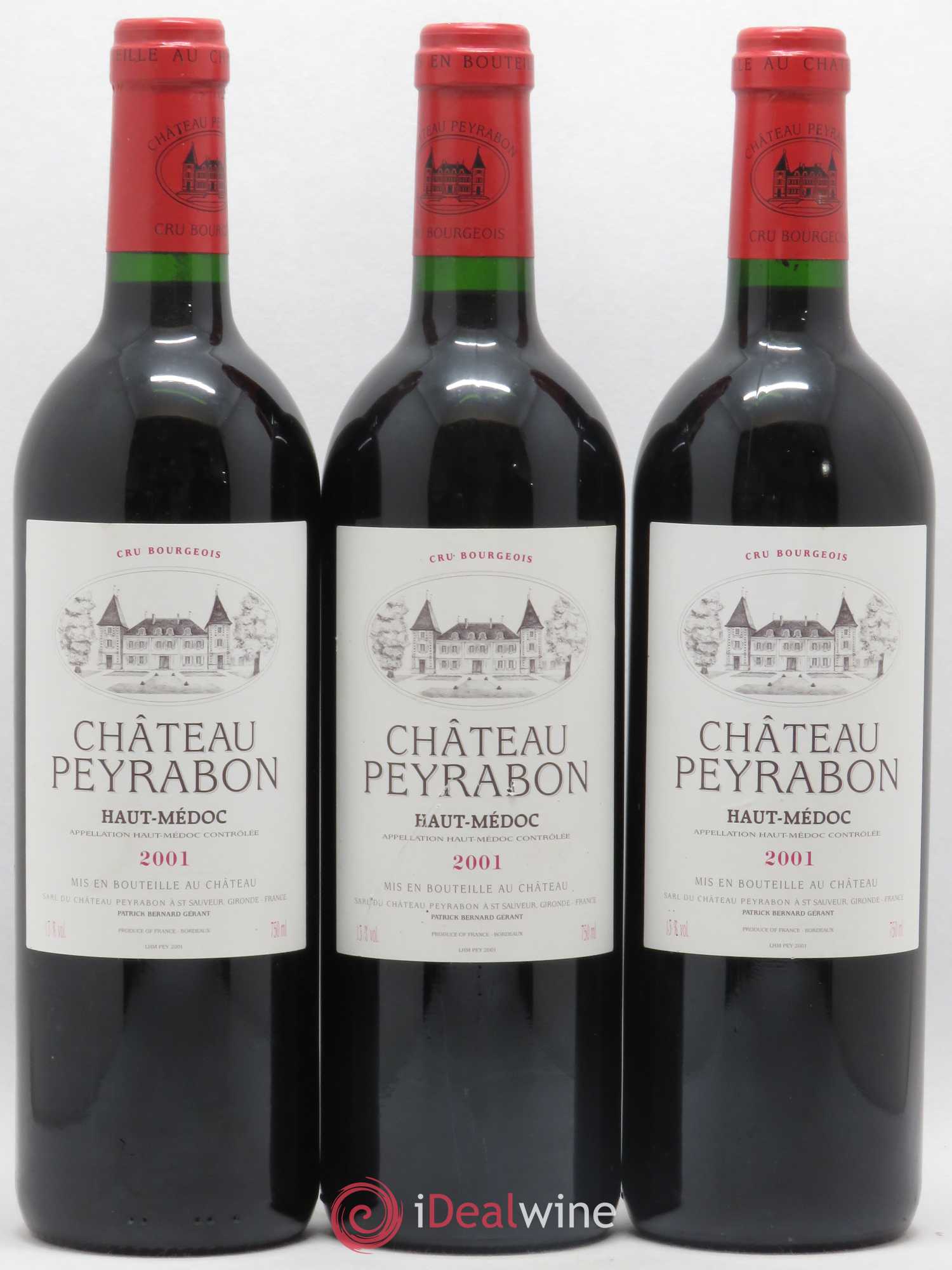 Château Peyrabon Cru Bourgeois 2001 - Lotto di 12 bottiglie - 3