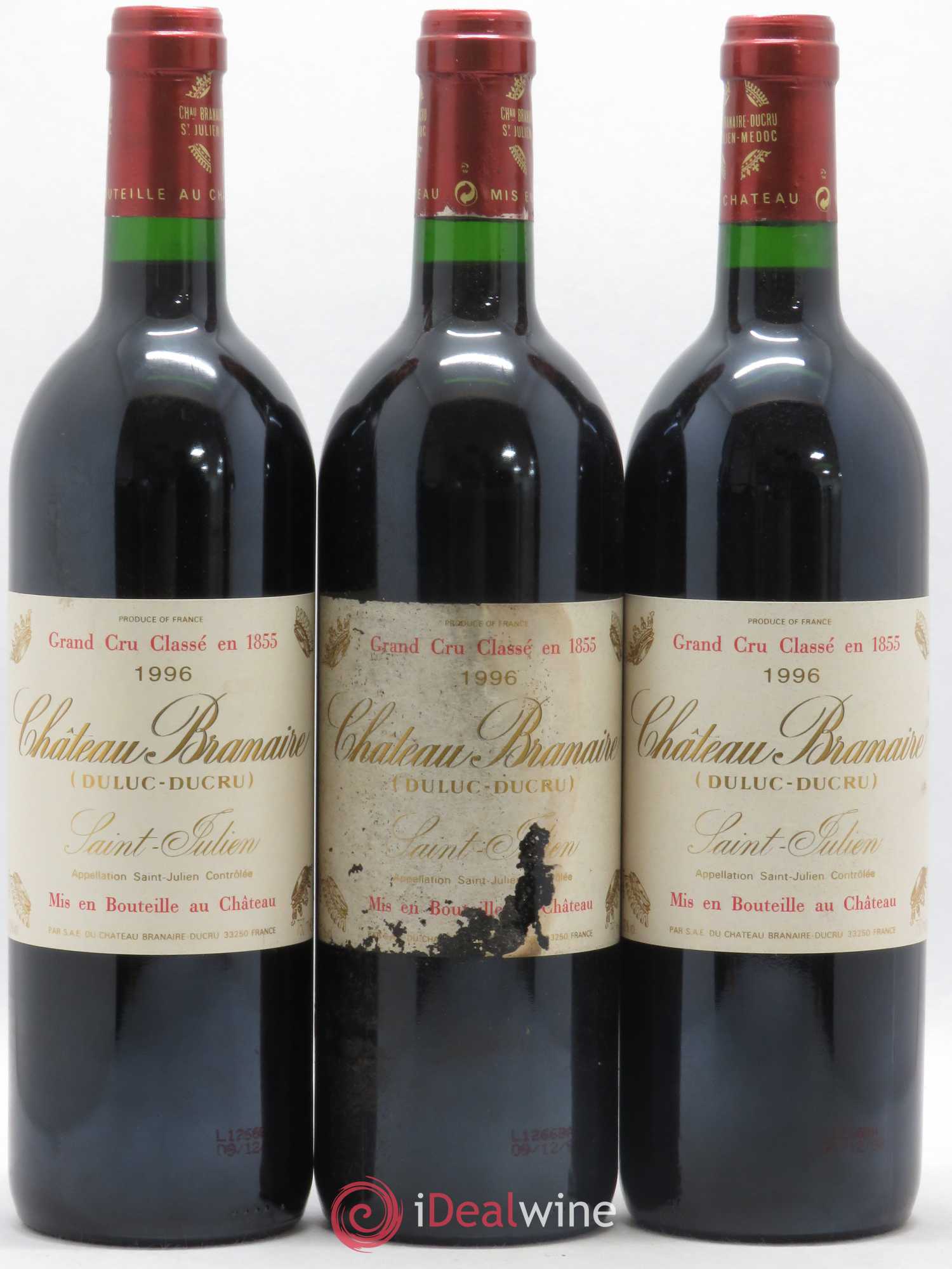 Château Branaire Ducru 4ème Grand Cru Classé 1996 - Lot de 12 bouteilles - 3