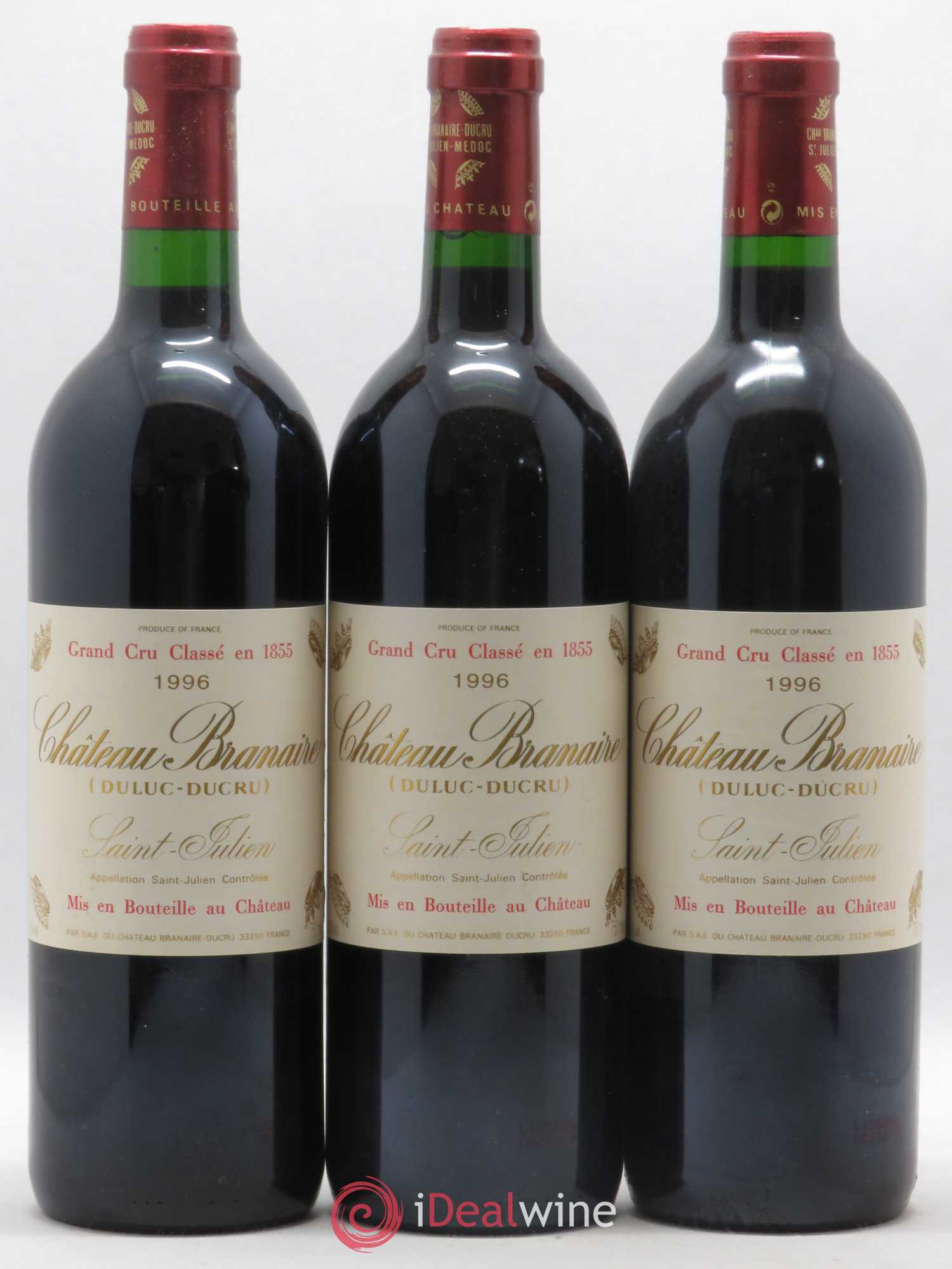 Château Branaire Ducru 4ème Grand Cru Classé 1996 - Lot de 12 bouteilles - 4